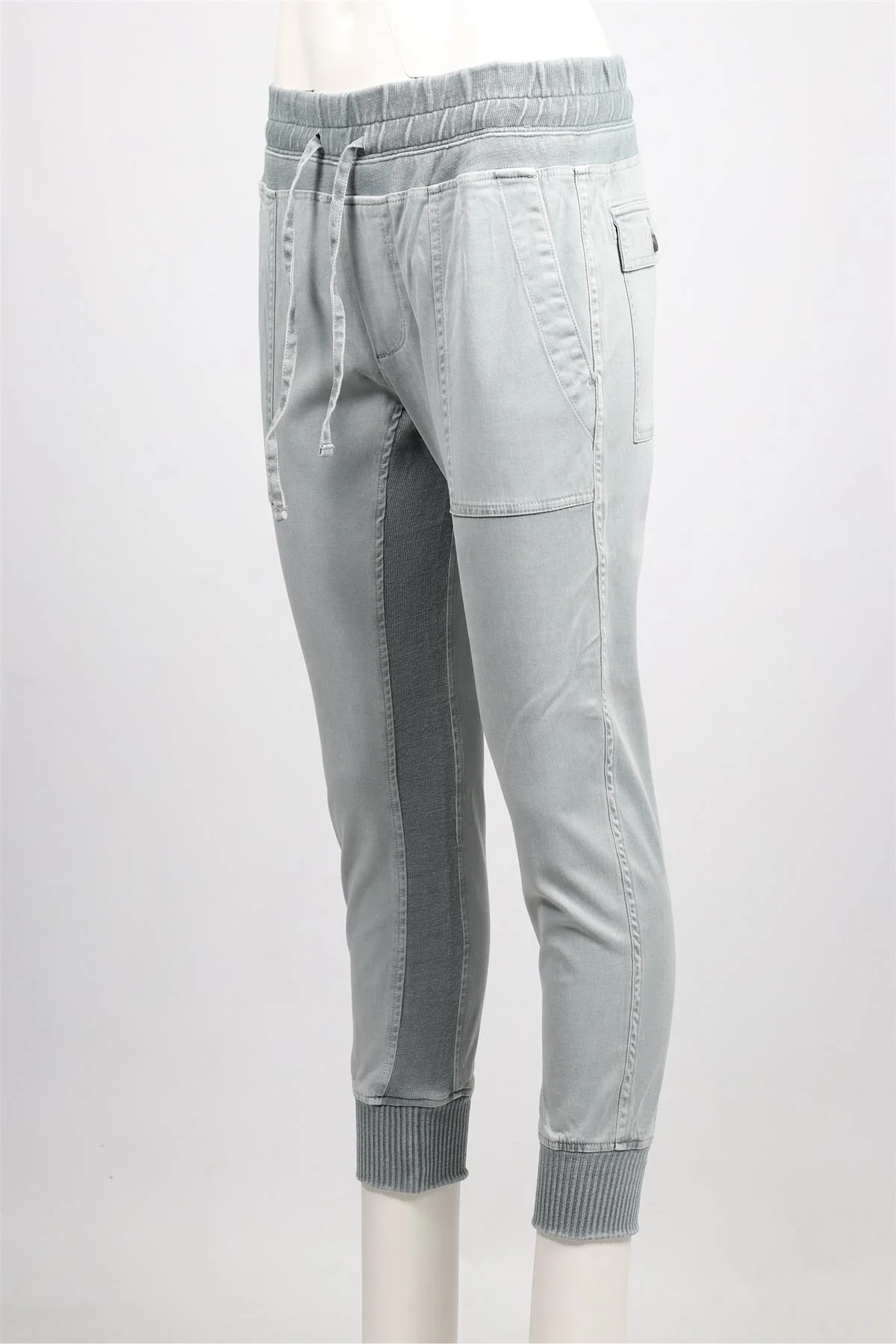 JAMES PERSE BLUE COTTON TAPERED PANTS SMALL - Image 3