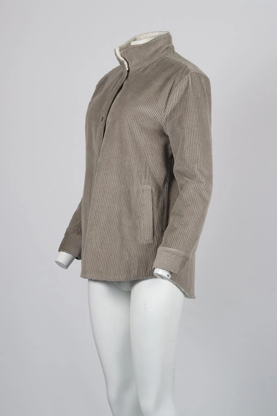 JAMES PERSE FLEECE AND CORDUROY JACKET US 2 UK 6 - Image 3