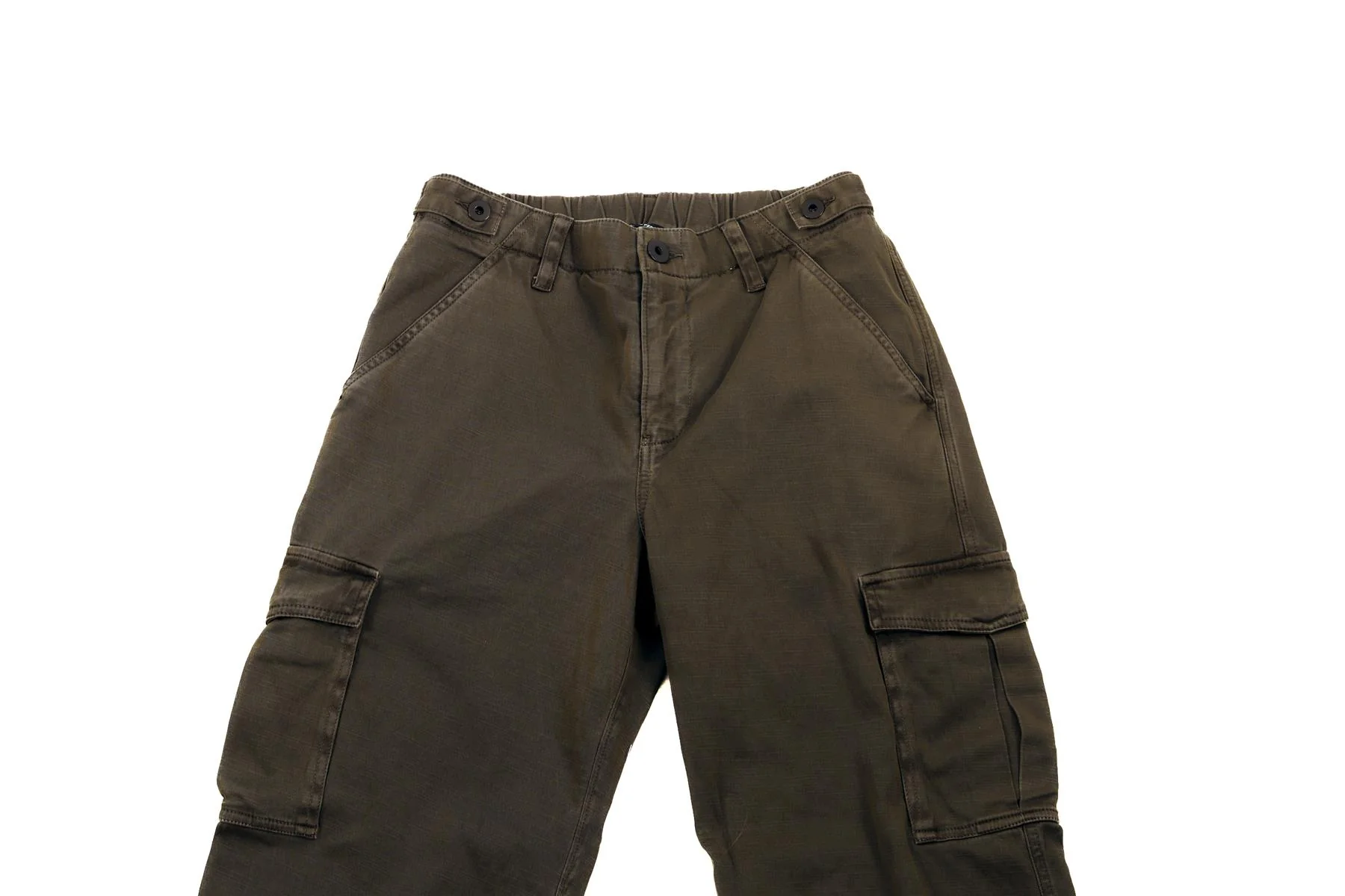 JAMES PERSE GREEN COTTON STRAIGHT LEG PANTS UK 8 - Image 3