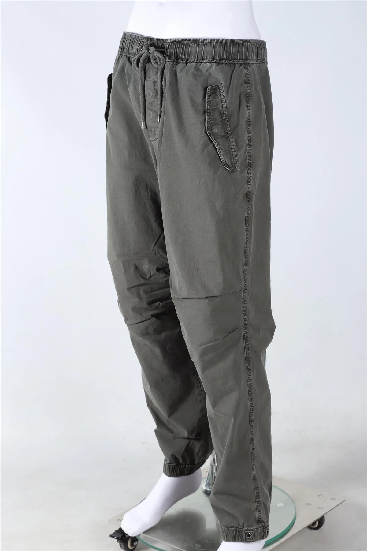 JAMES PERSE GREEN MEN'S COTTON CARGO PANTS UK/US 32 - Image 3