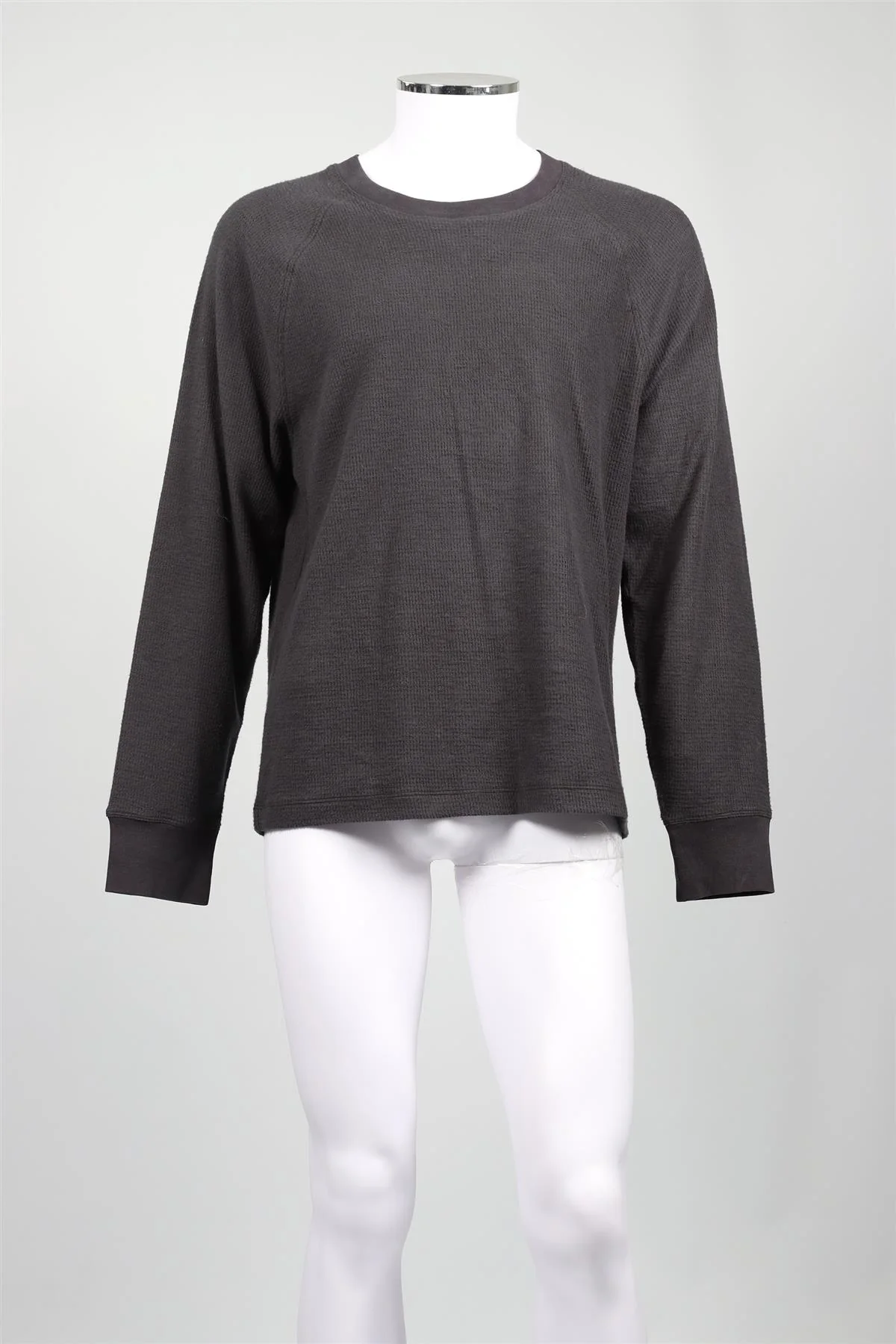 JAMES PERSE GREY MEN'S COTTON AND CASHMERE BLEND TOP LARGE - Image 2