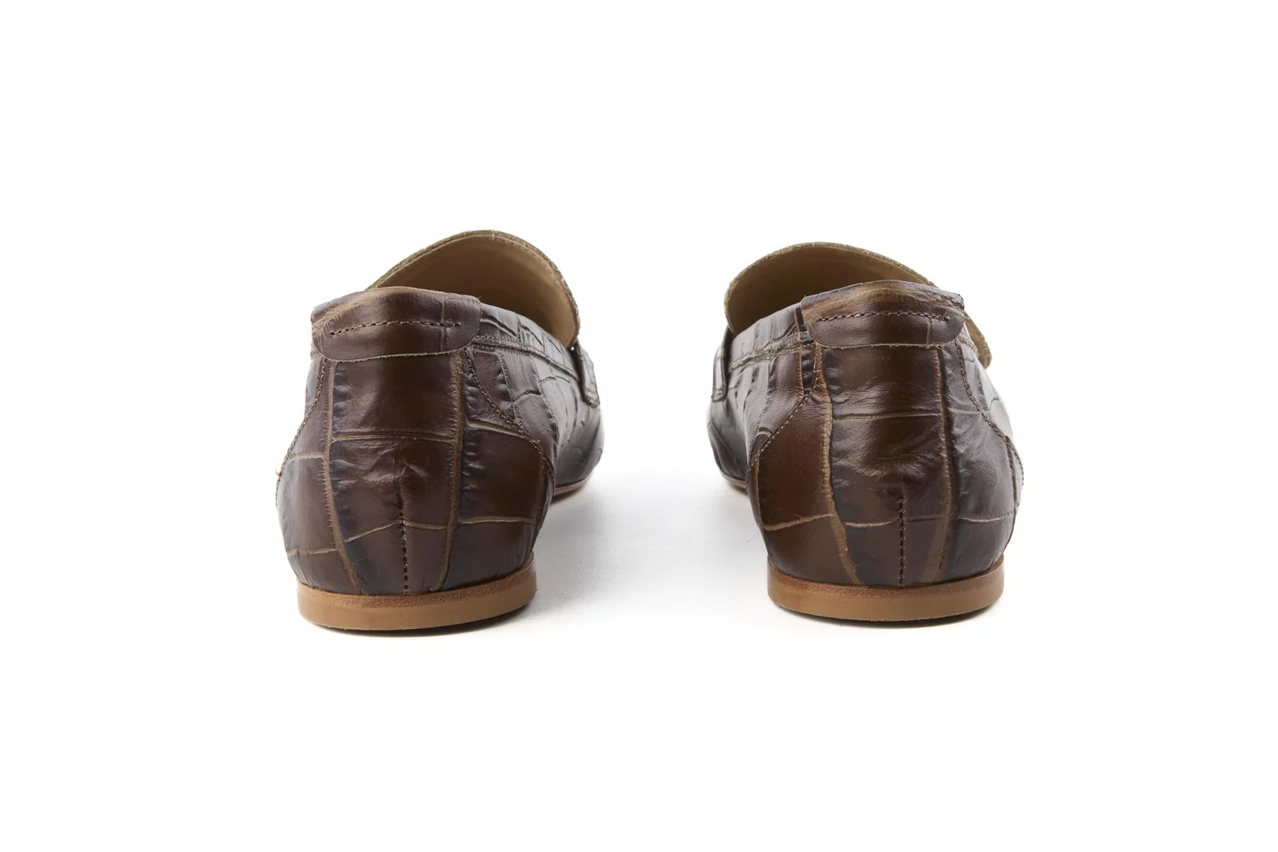 JAMIE HALLER BROWN THE PENNY LEATHER LOAFERS EU 38 UK 5 US 8 - Image 5