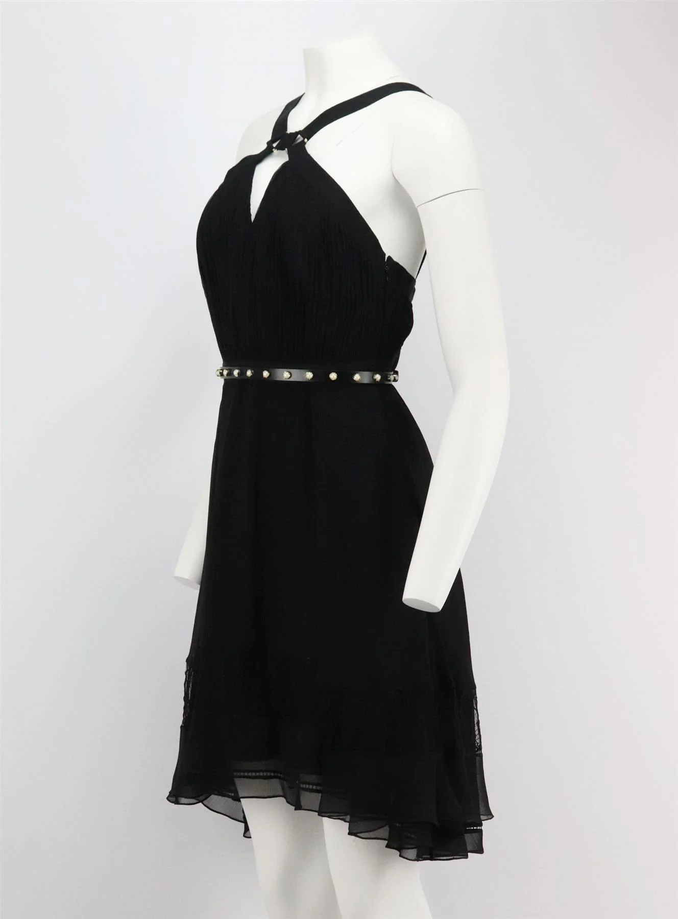 JASON WU COLLECTION PLISSE SILK CHIFFON DRESS US 6 UK 10 - Image 3