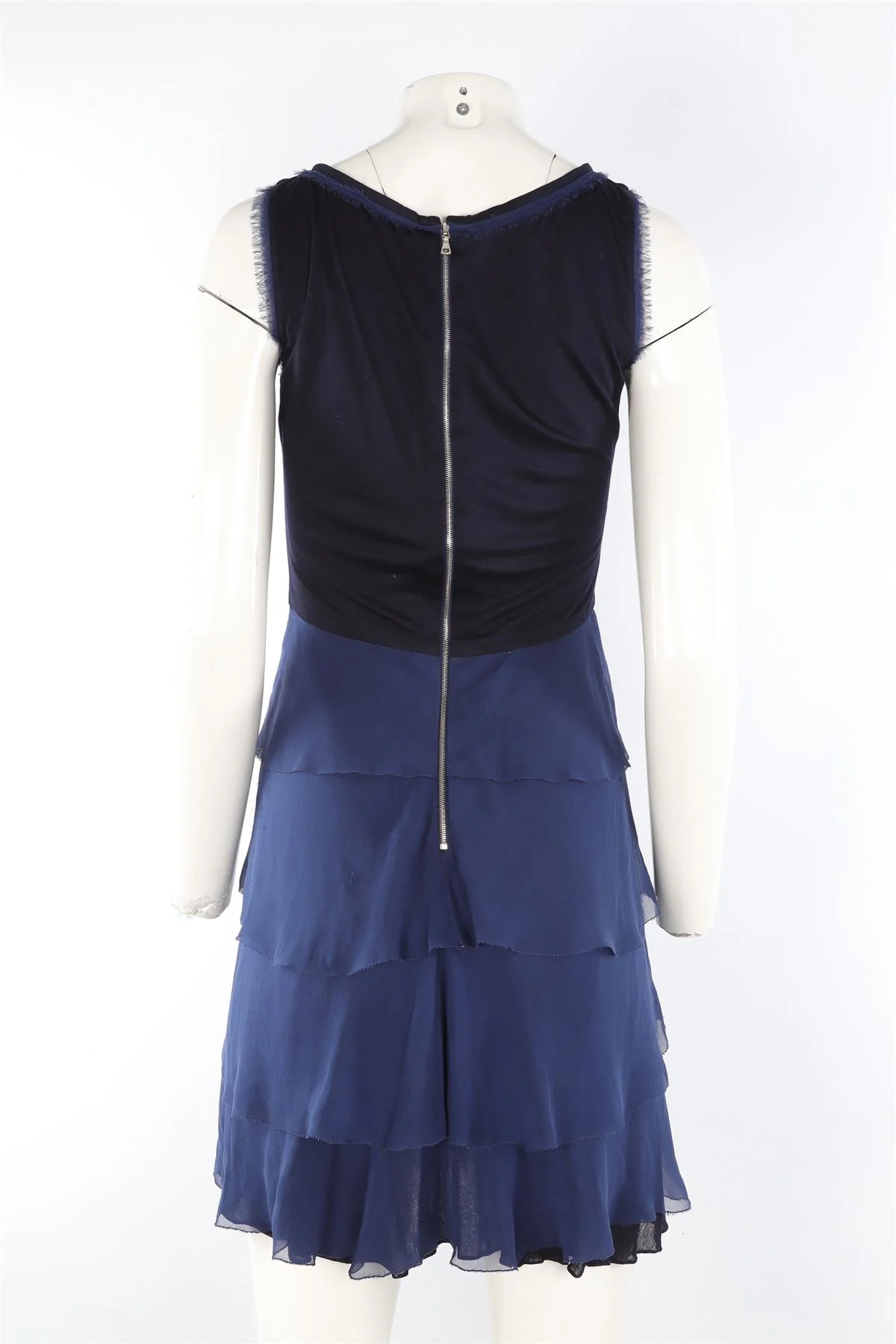 JASON WU NAVY SILK MINI DRESS US 6 UK 10 - Image 4
