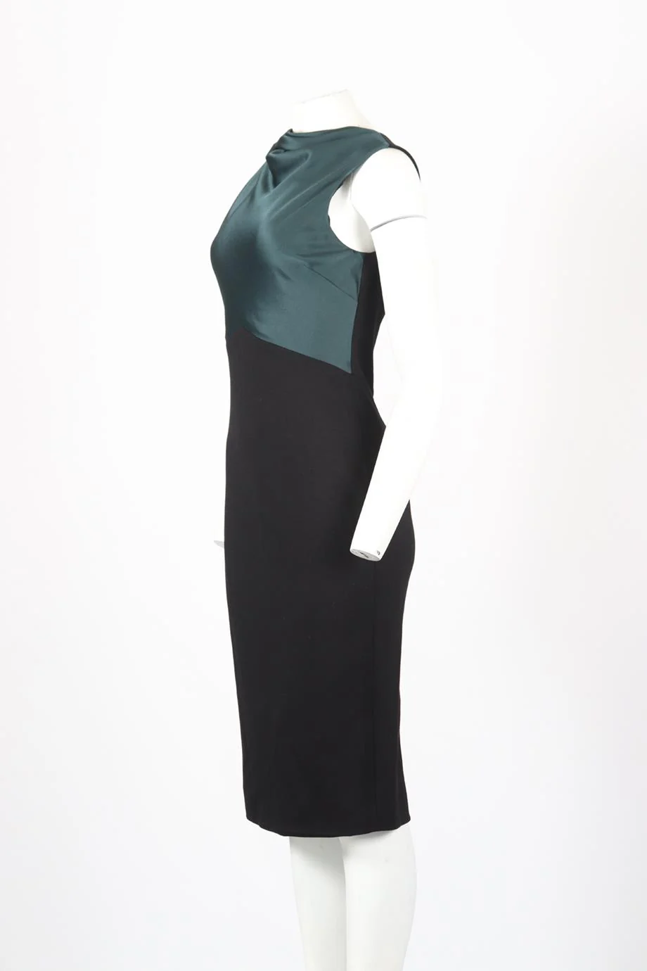 JASON WU SATIN AND JERSEY MIDI DRESS US 6 UK 10 - Image 3