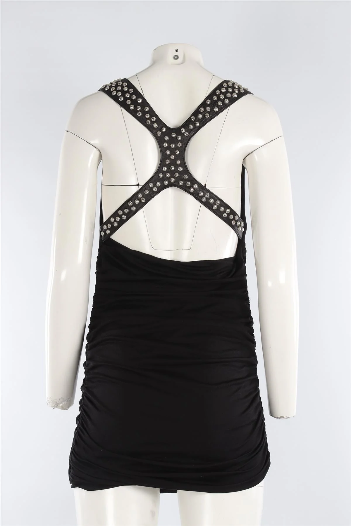 JAY AHR BLACK JERSEY MINI DRESS XSMALL - Image 4