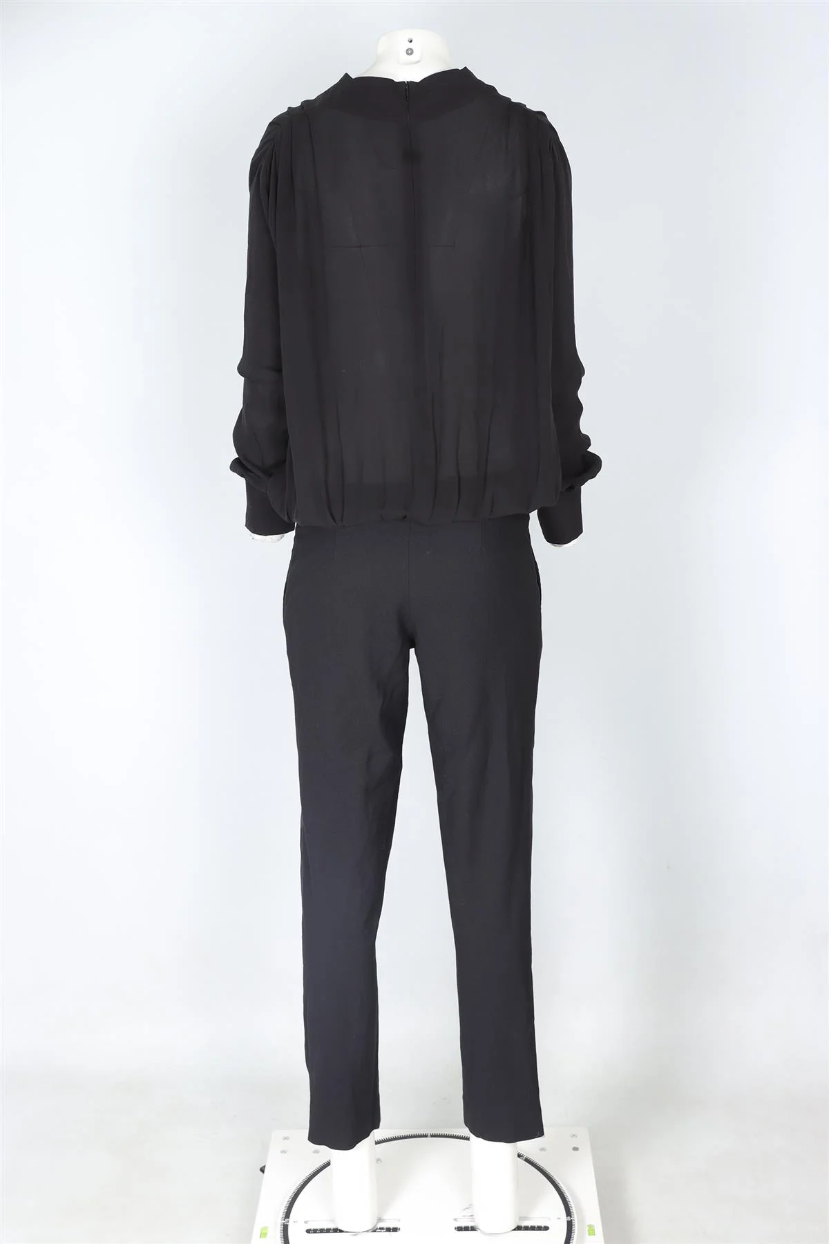 JAY AIR BLACK WOOL JUMPSUIT SMALL - Image 4