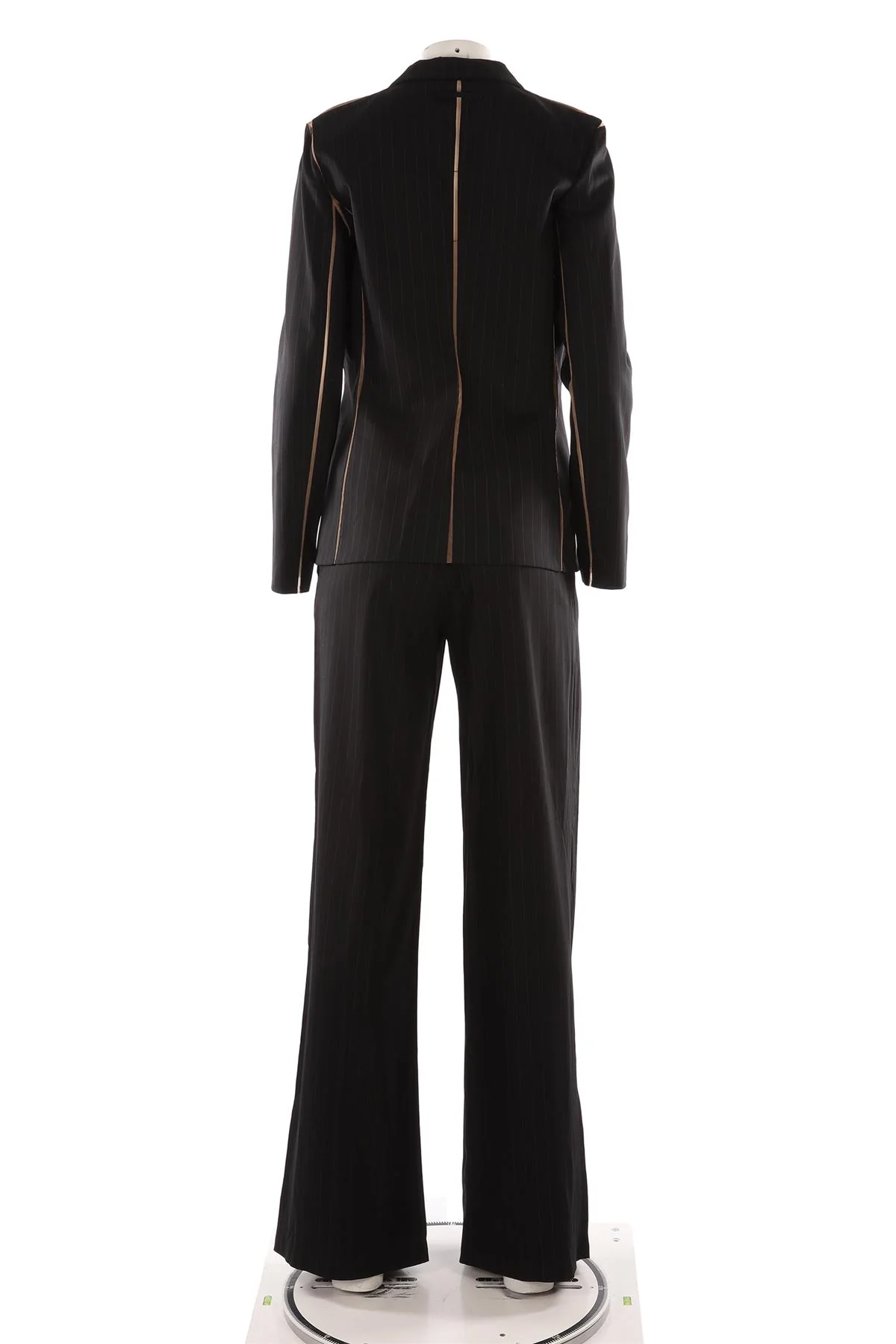 JEAN PAUL GAULTIER BLACK VINTAGE WOOL 2-PIECE SUIT IT 44 UK 12 - Image 4