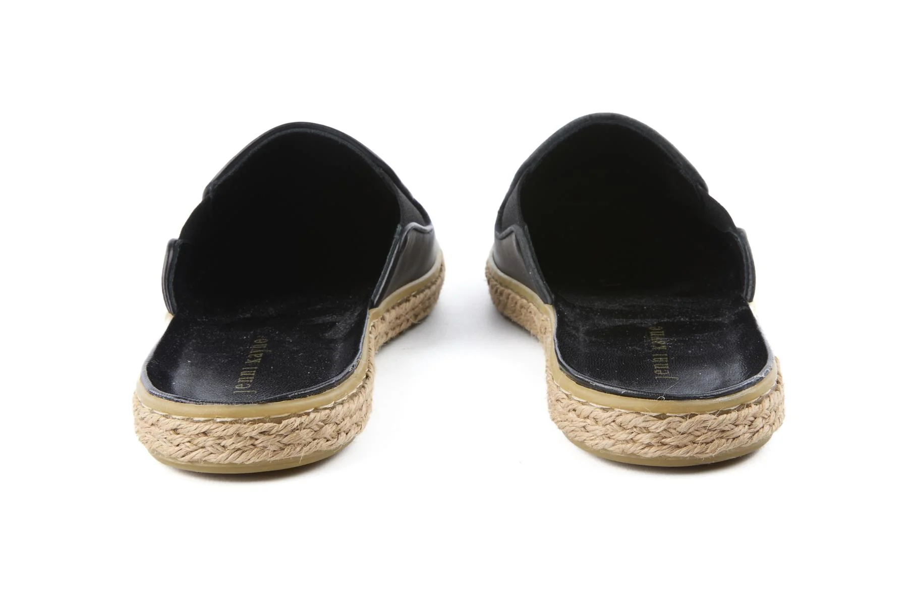 JENNI KAYNE BLACK LEATHER MULES EU 38 UK 5 US 8 - Image 5