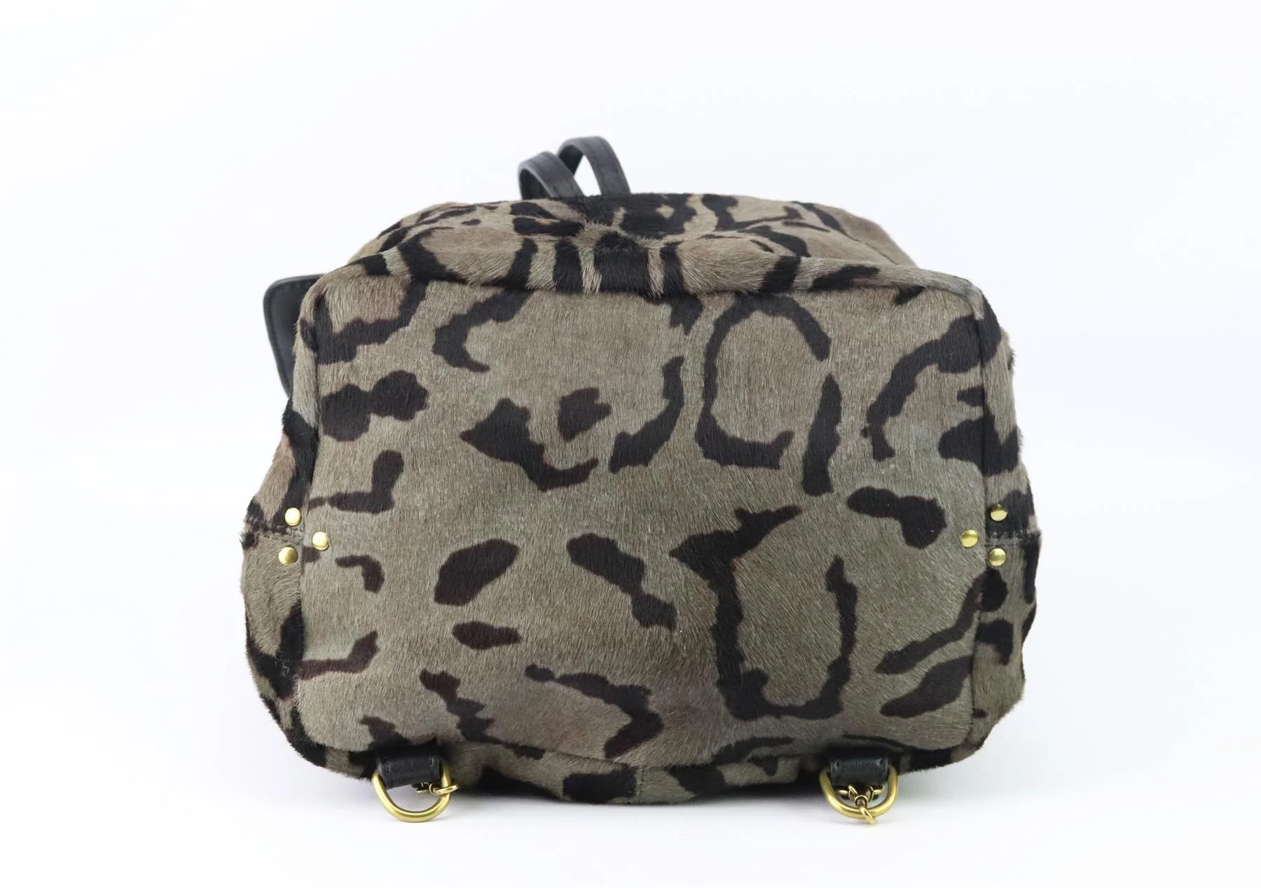 JÉRÔME DREYFUSS FLORENT LEOPARD PRINT CALF HAIR AND LEATHER BACKPACK - Image 6