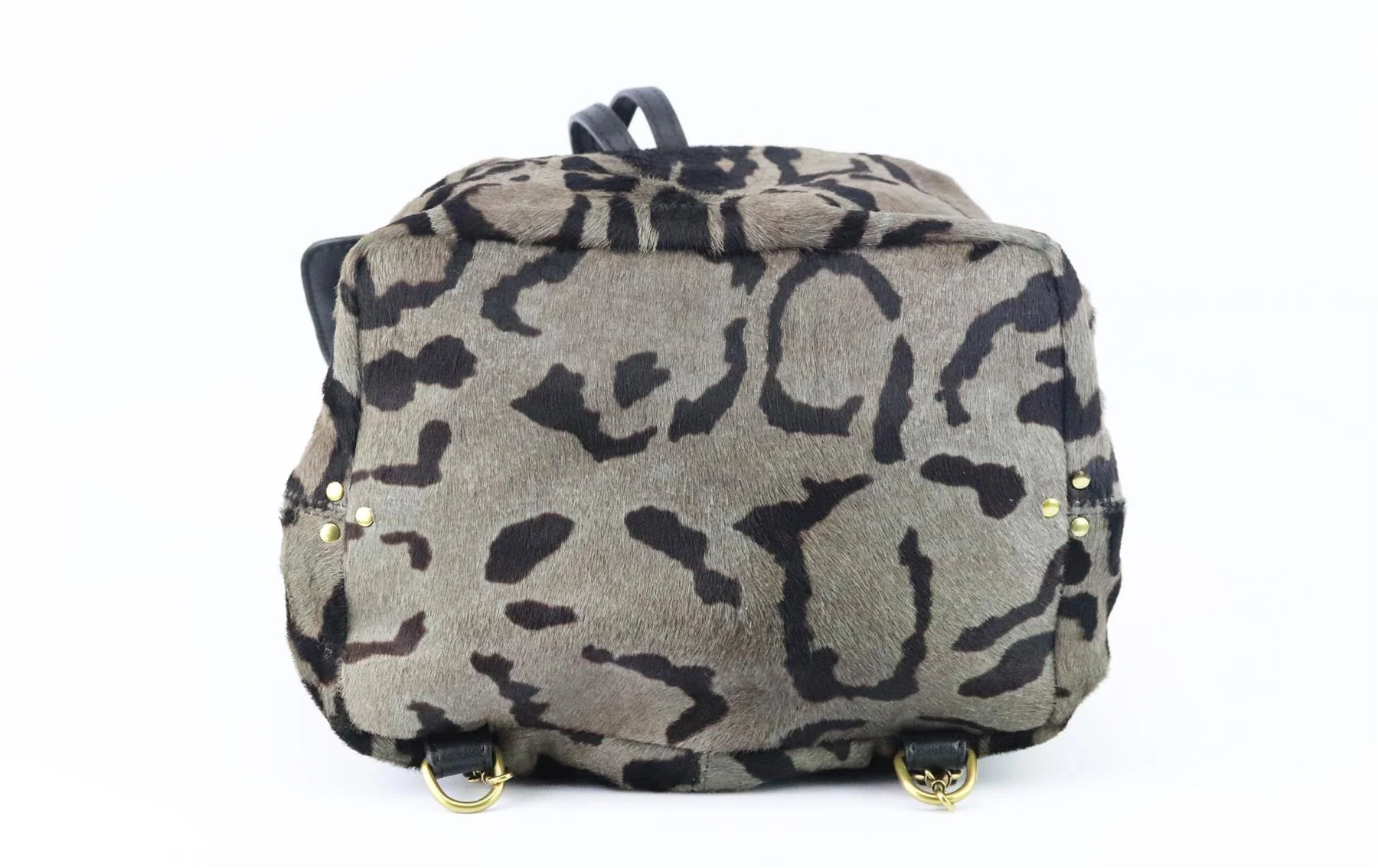 JÉRÔME DREYFUSS FLORENT LEOPARD PRINT CALF HAIR AND LEATHER BACKPACK - Image 7