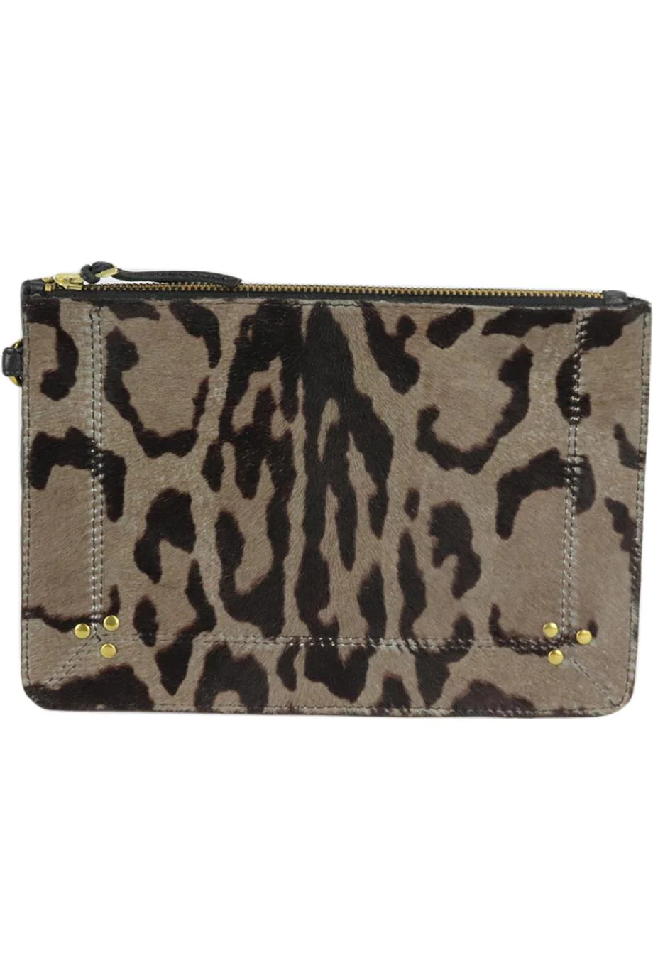 JEROME DREYFUSS PRINTED CALF HAIR POUCH