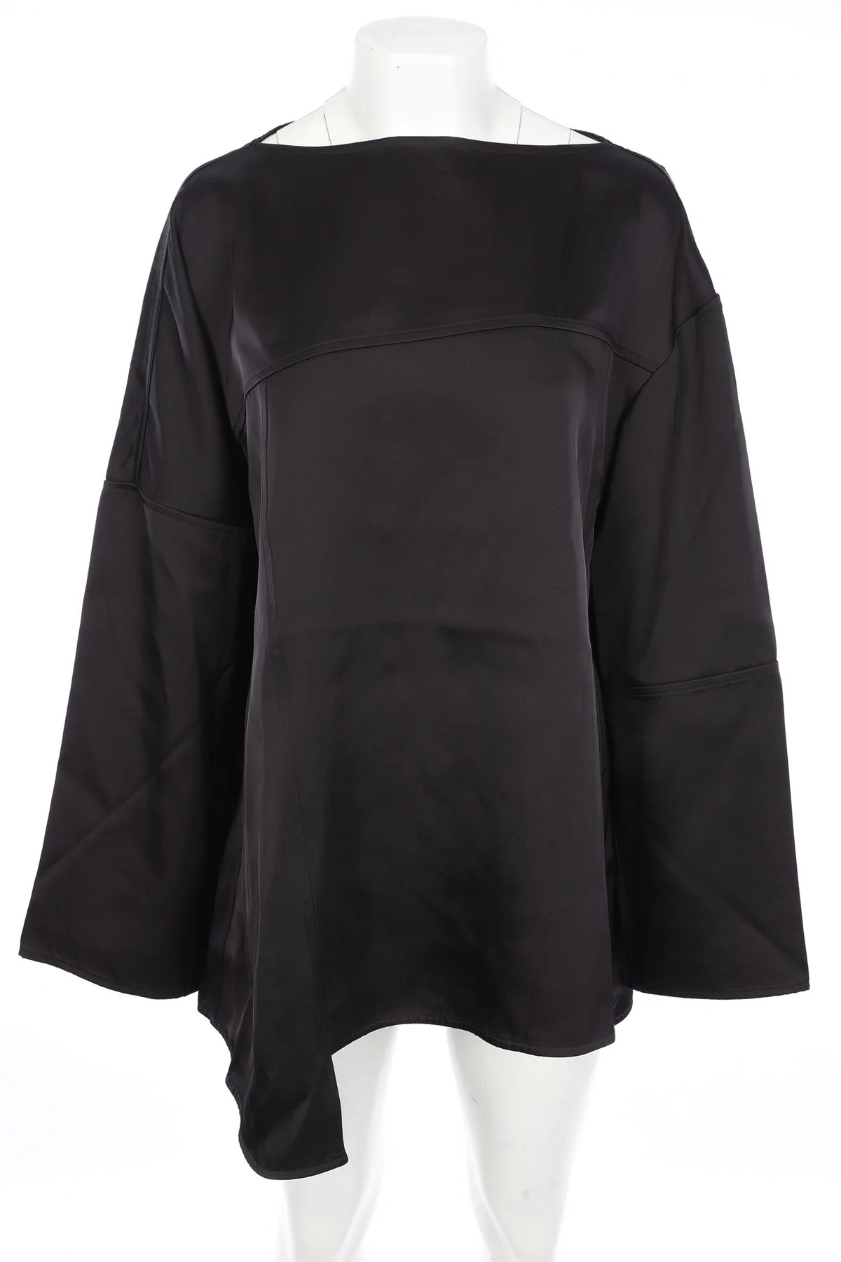 JIL SANDER BLACK SILK TOP FR 36 UK 8 - Image 2