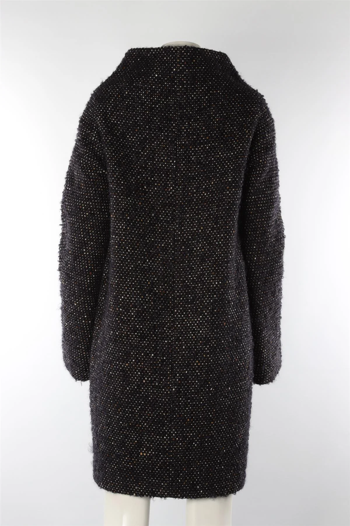 JIL SANDER NAVY WOOL COAT EU 34 UK 6 - Image 4