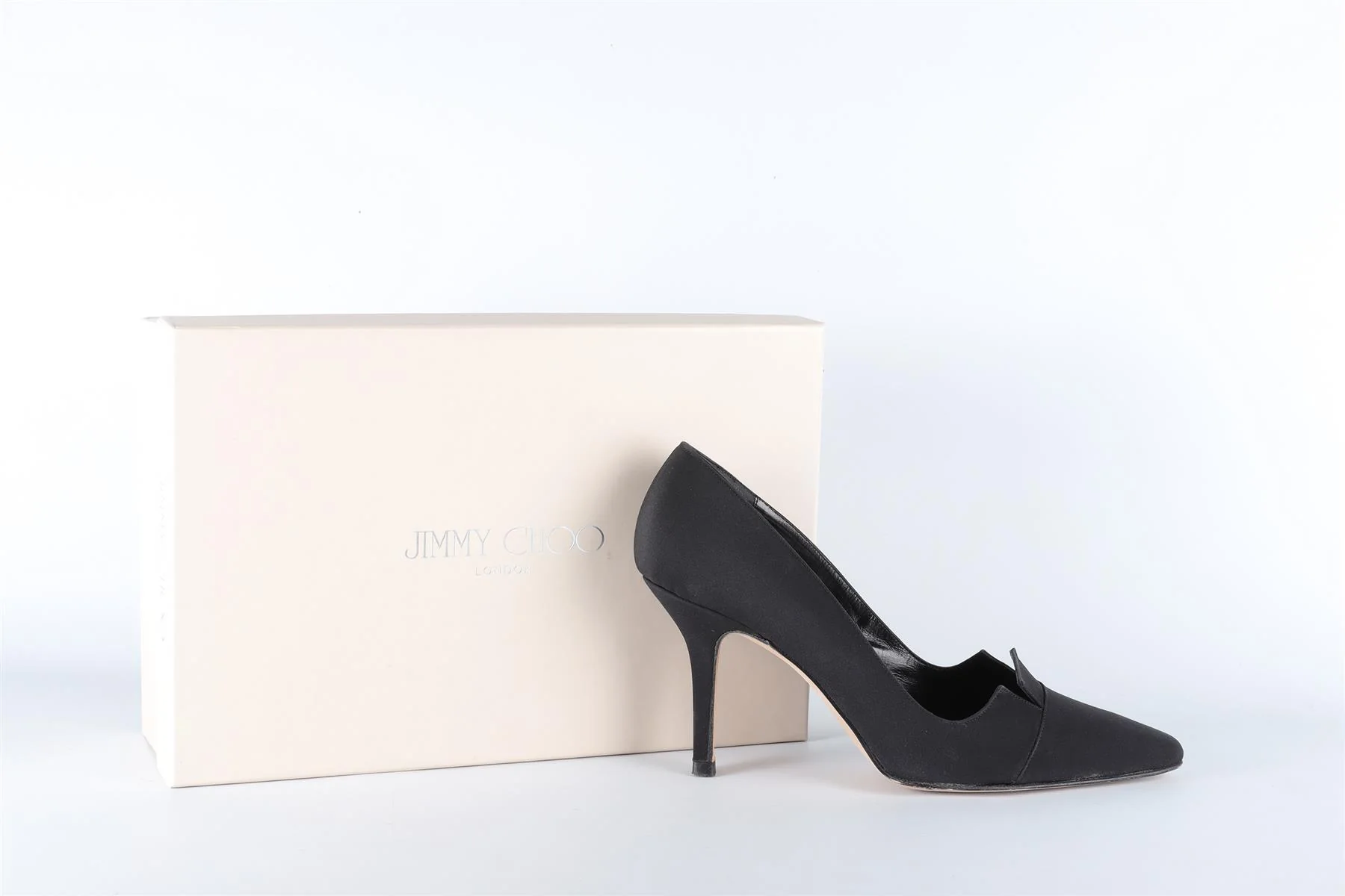 JIMMY CHOO BLACK GROSGRAIN PUMPS EU 38 UK 5 US 8 - Image 7