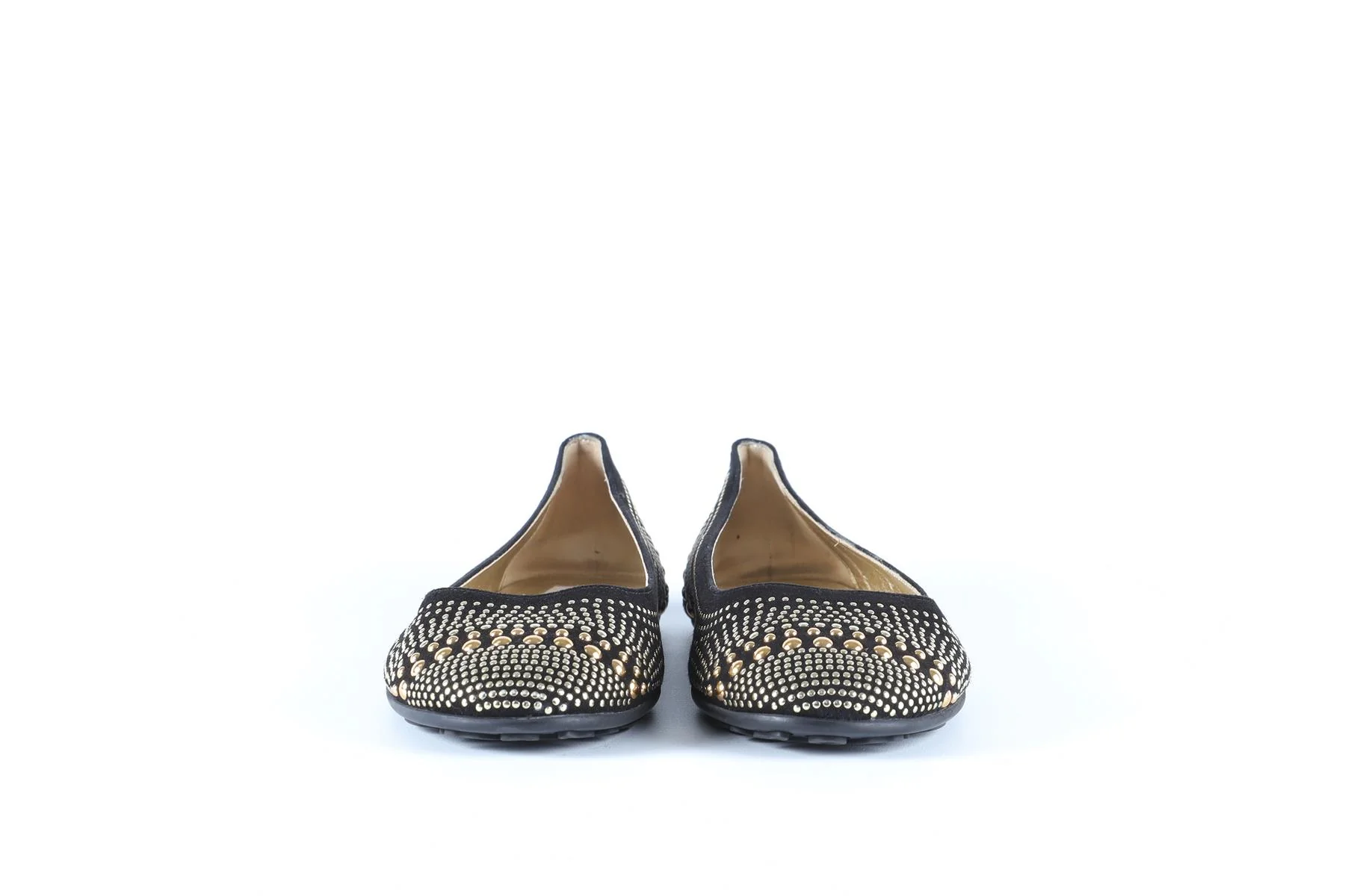 JIMMY CHOO BLACK SUEDE BALLET FLATS EU 39 UK 6 US 9 - Image 3
