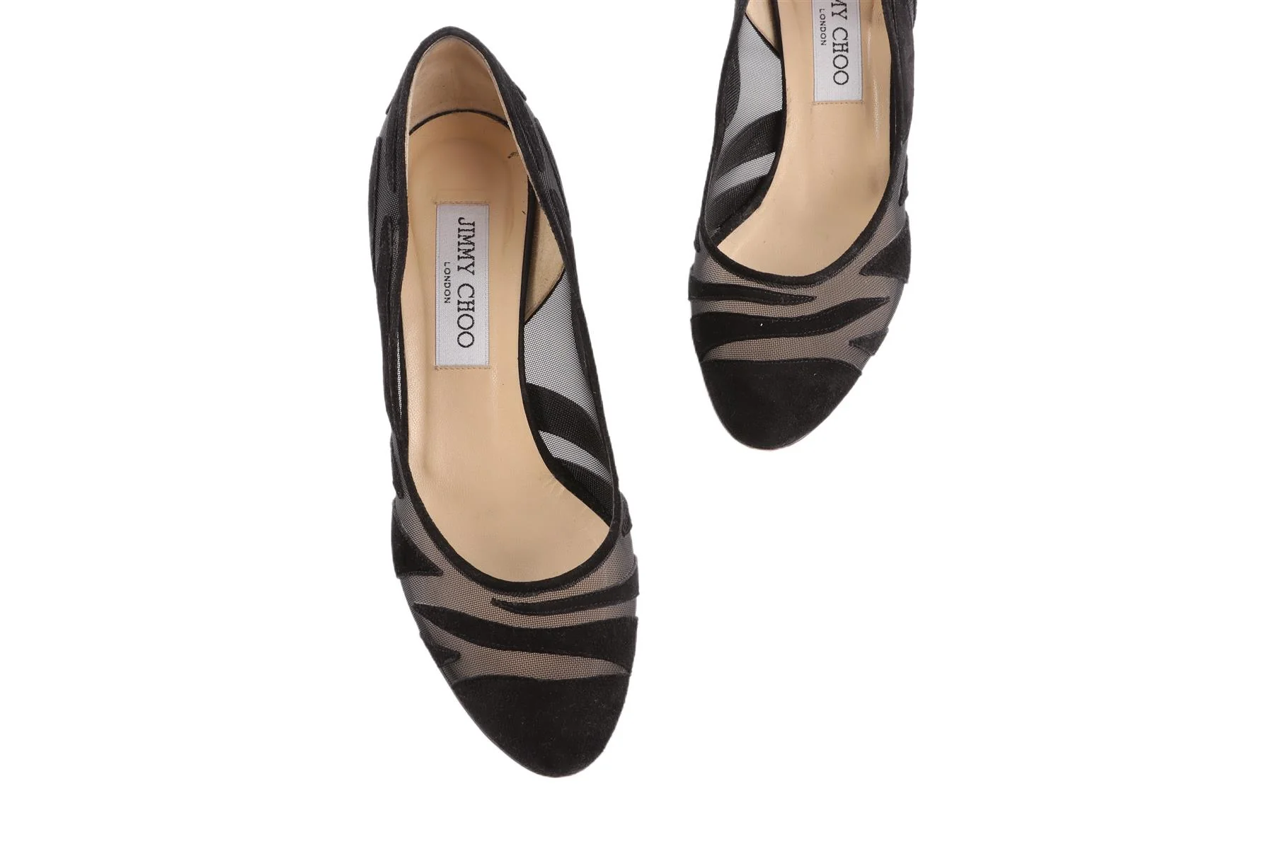 JIMMY CHOO BLACK SUEDE PUMPS EU 36.5 UK 3.5 US 6.5 - Image 4