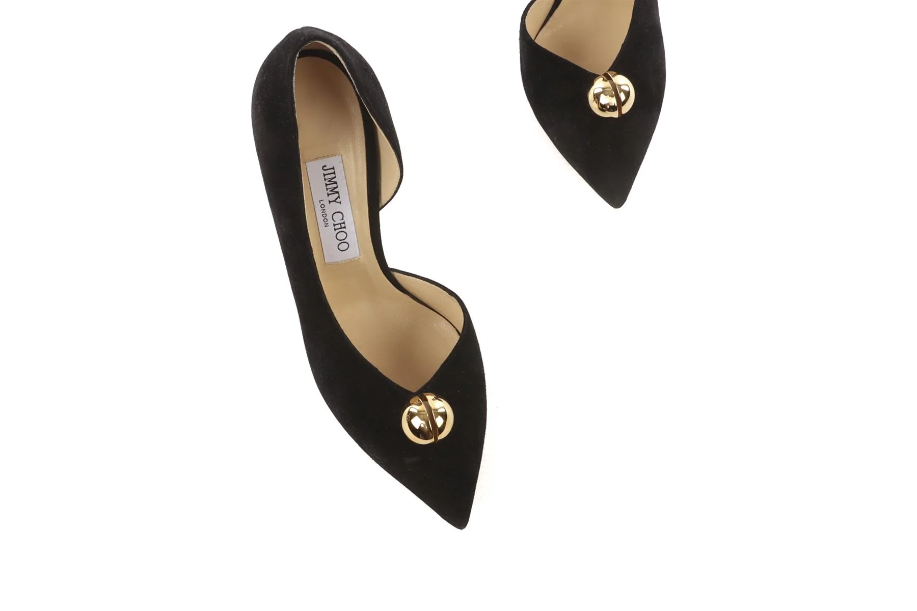 JIMMY CHOO BLACK SUEDE PUMPS EU 38.5 UK 5.5 US 8.5 - Image 4