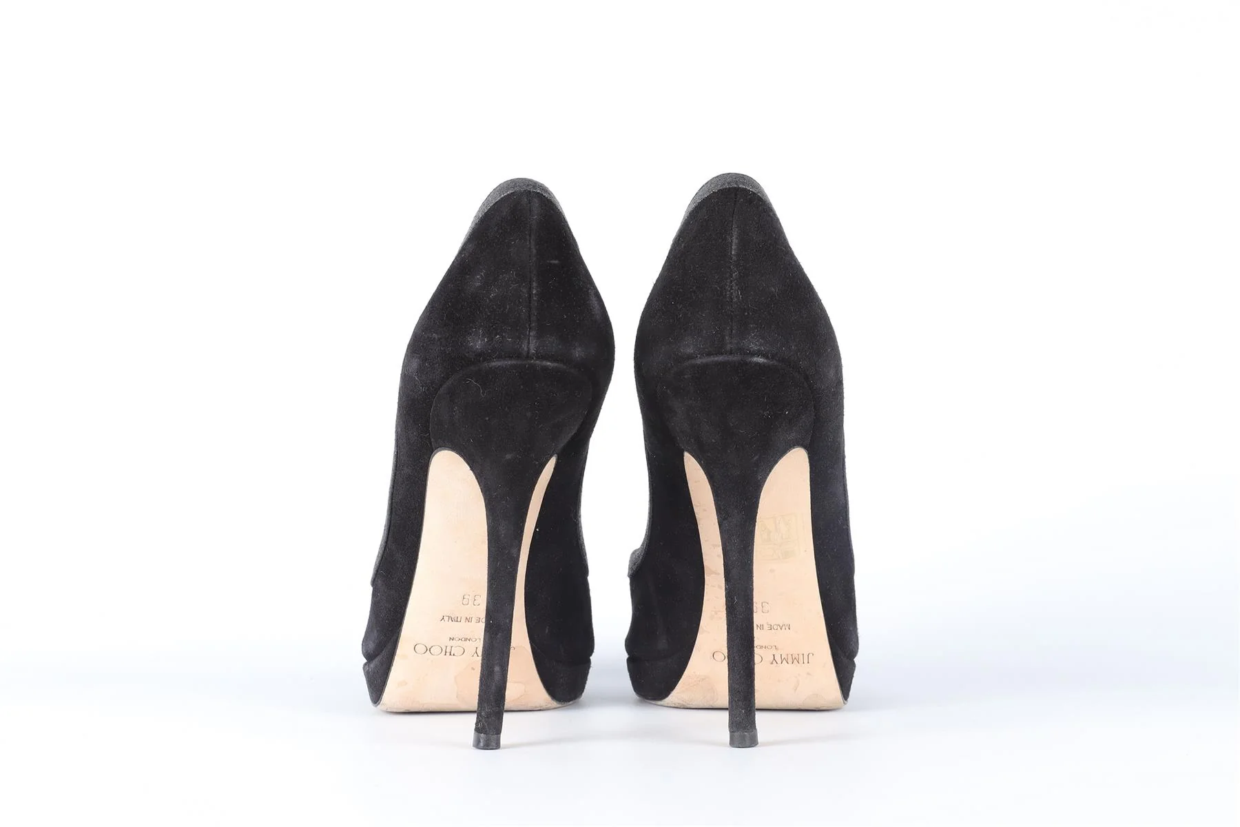 JIMMY CHOO BLACK SUEDE PUMPS EU 39 UK 6 US 9 - Image 5