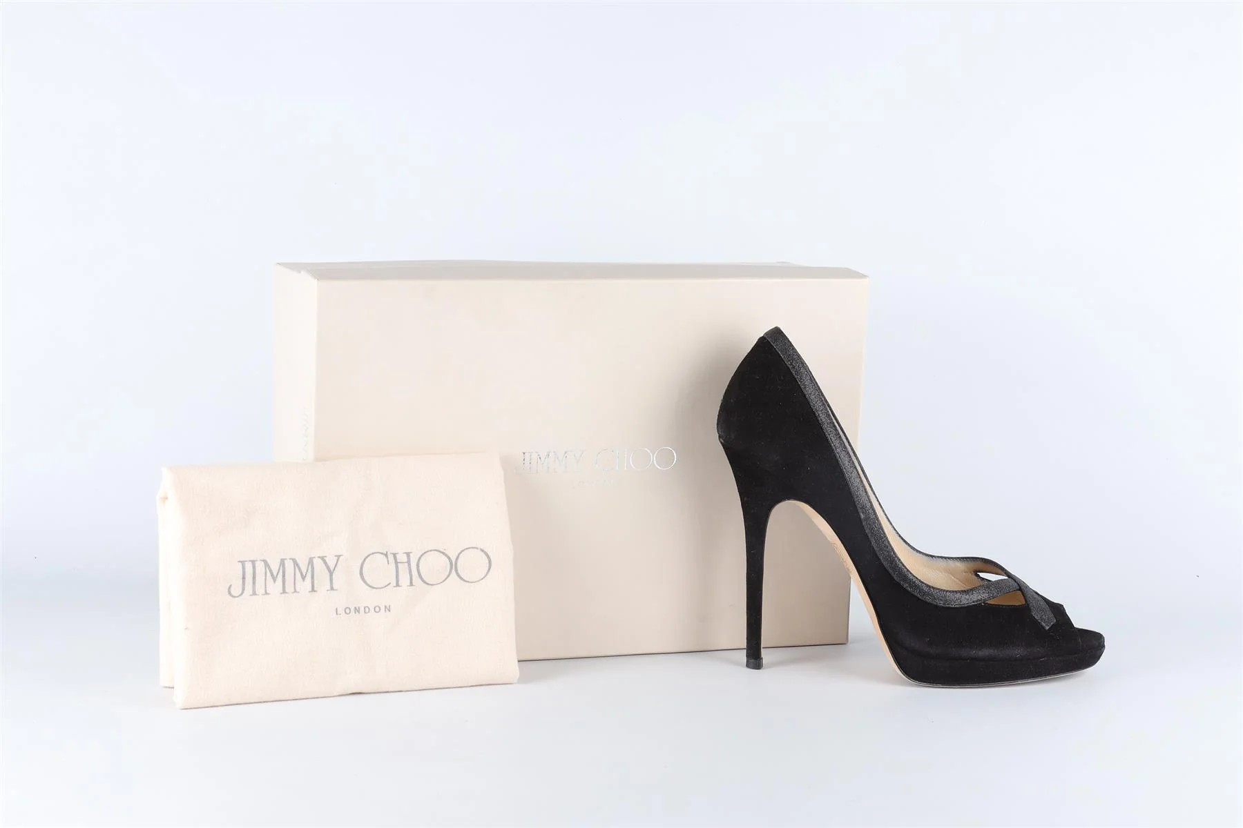JIMMY CHOO BLACK SUEDE PUMPS EU 39 UK 6 US 9 - Image 7
