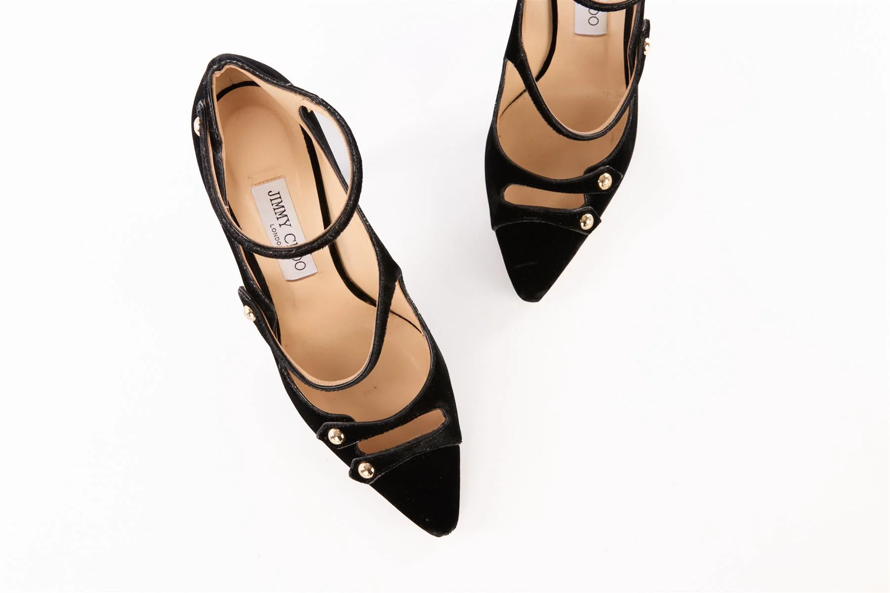 JIMMY CHOO BLACK VELVET PUMPS EU 39 UK 6 US 9 - Image 4