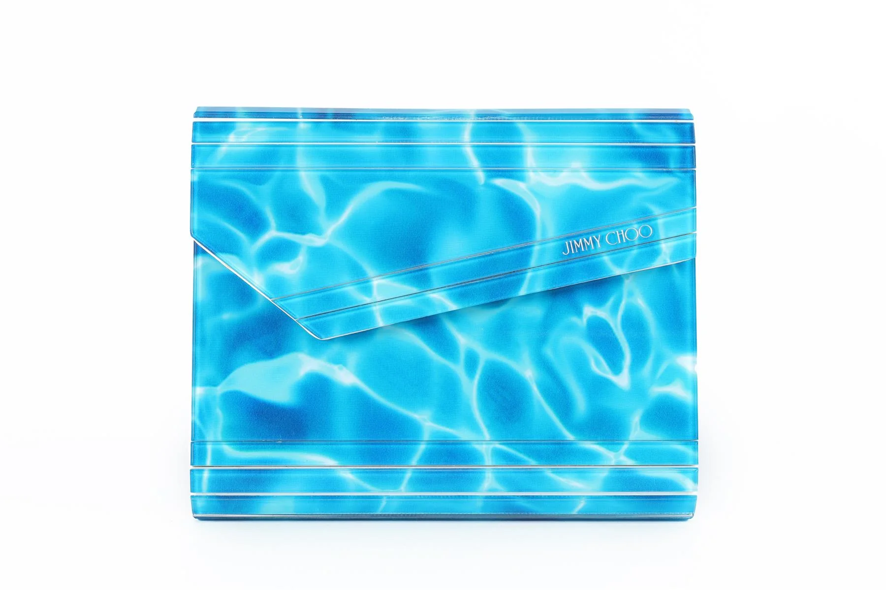 JIMMY CHOO BLUE CANDY ACRYLIC CLUTCH - Image 2