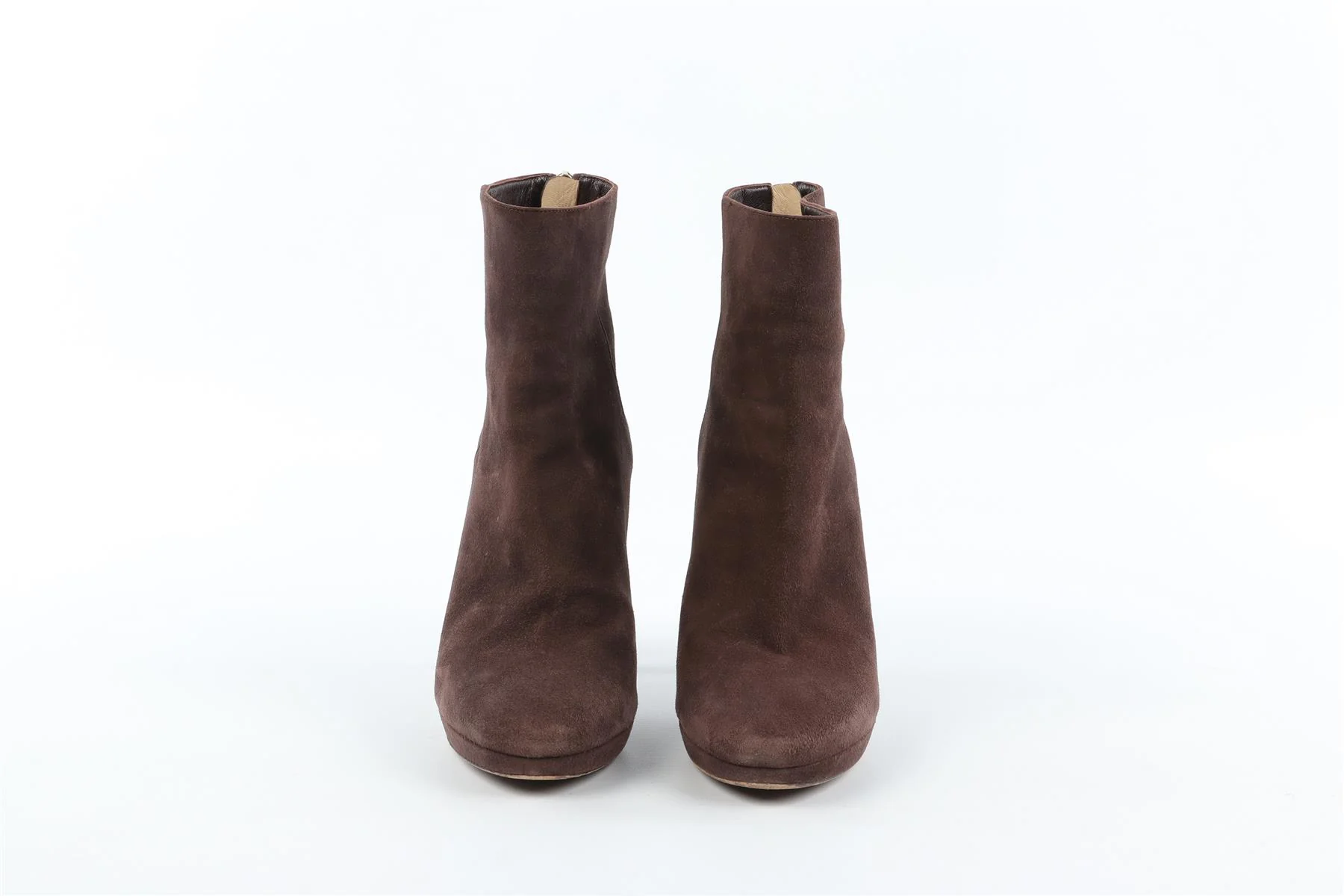JIMMY CHOO BROWN SUEDE ANKLE BOOTS EU 38 UK 5 US 8 - Image 3
