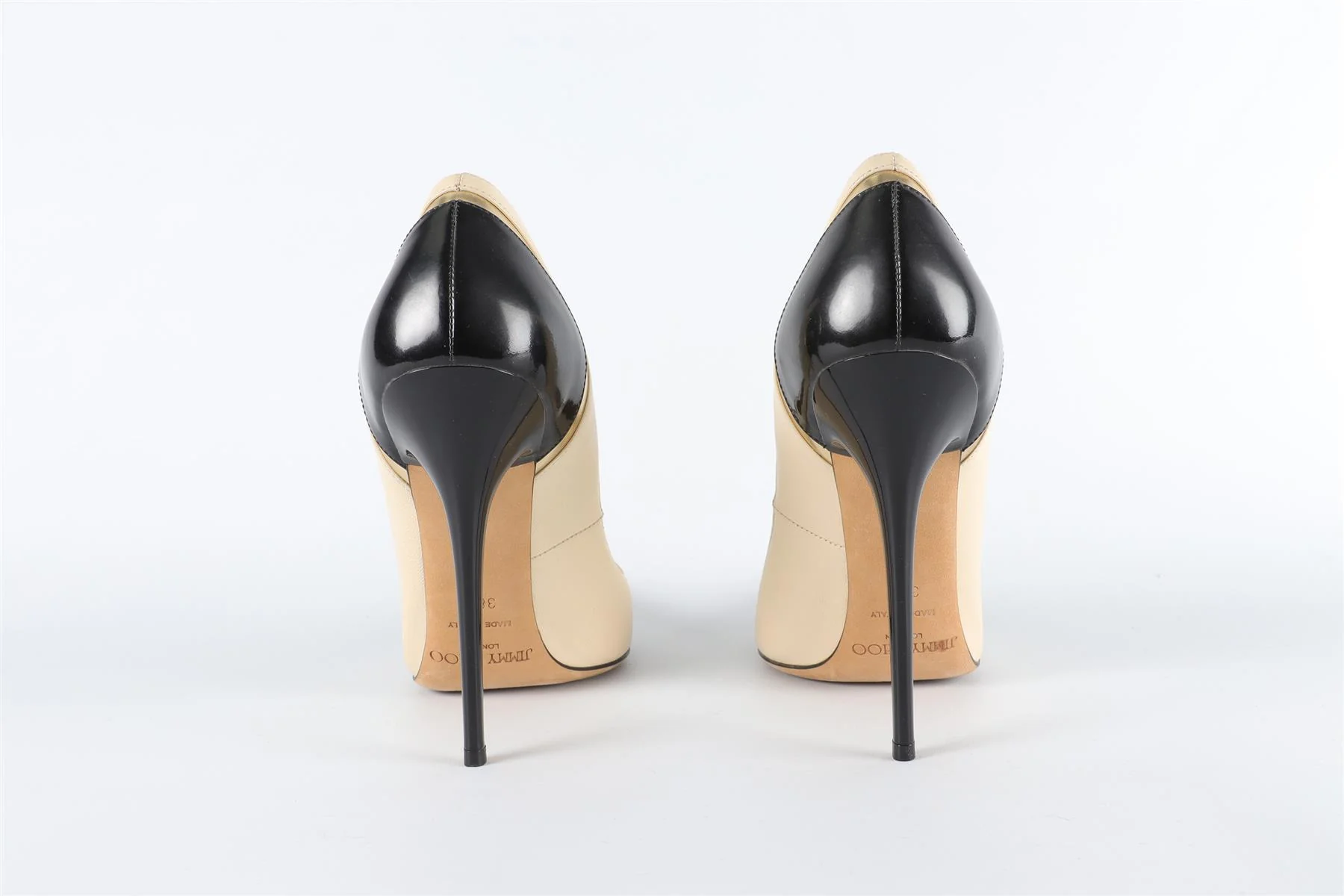 JIMMY CHOO CREAM LEATHER PUMPS EU 38.5, UK 5.5, US 8.5 - Image 5