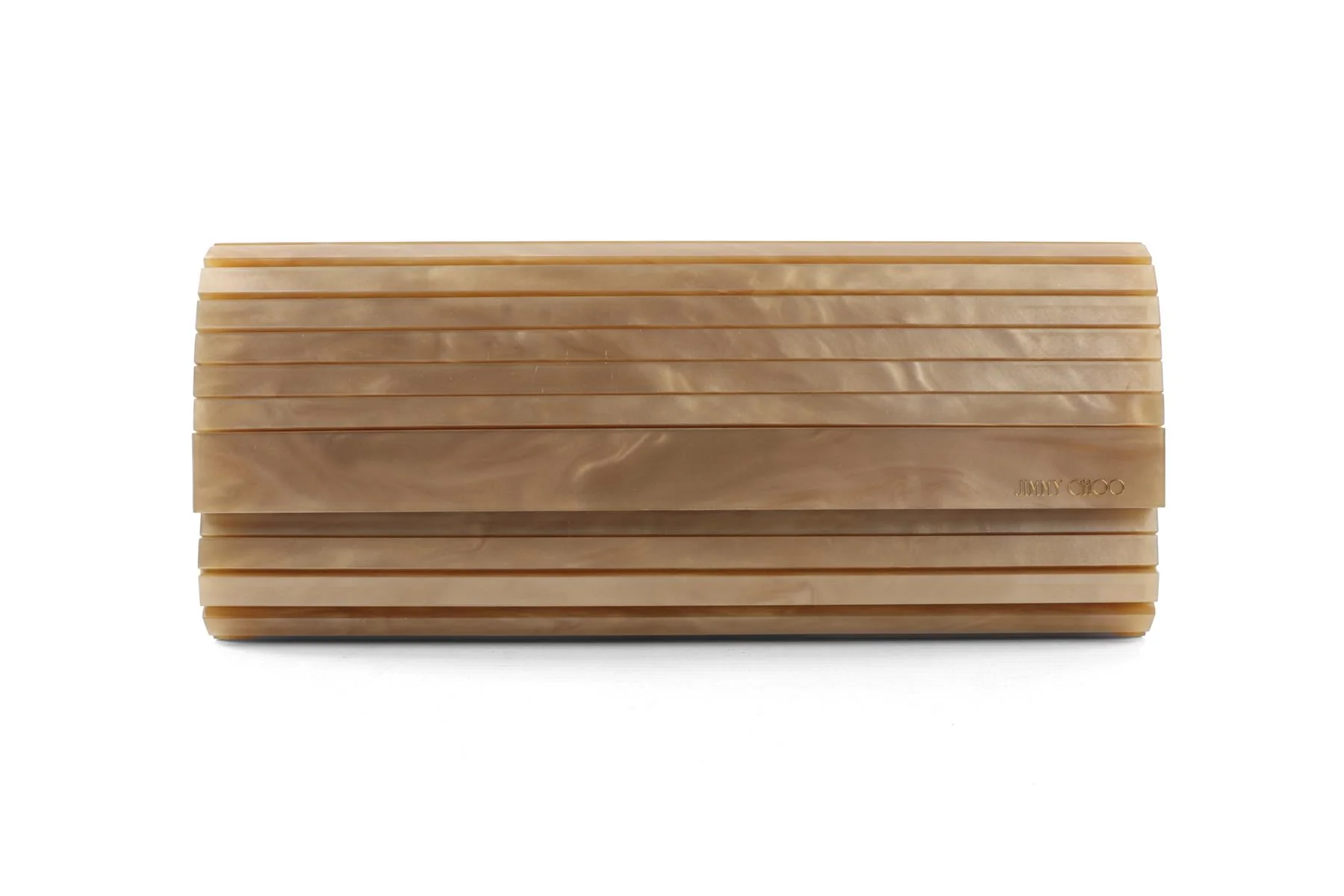 JIMMY CHOO GOLD ACETATE CLUTCH - Image 2