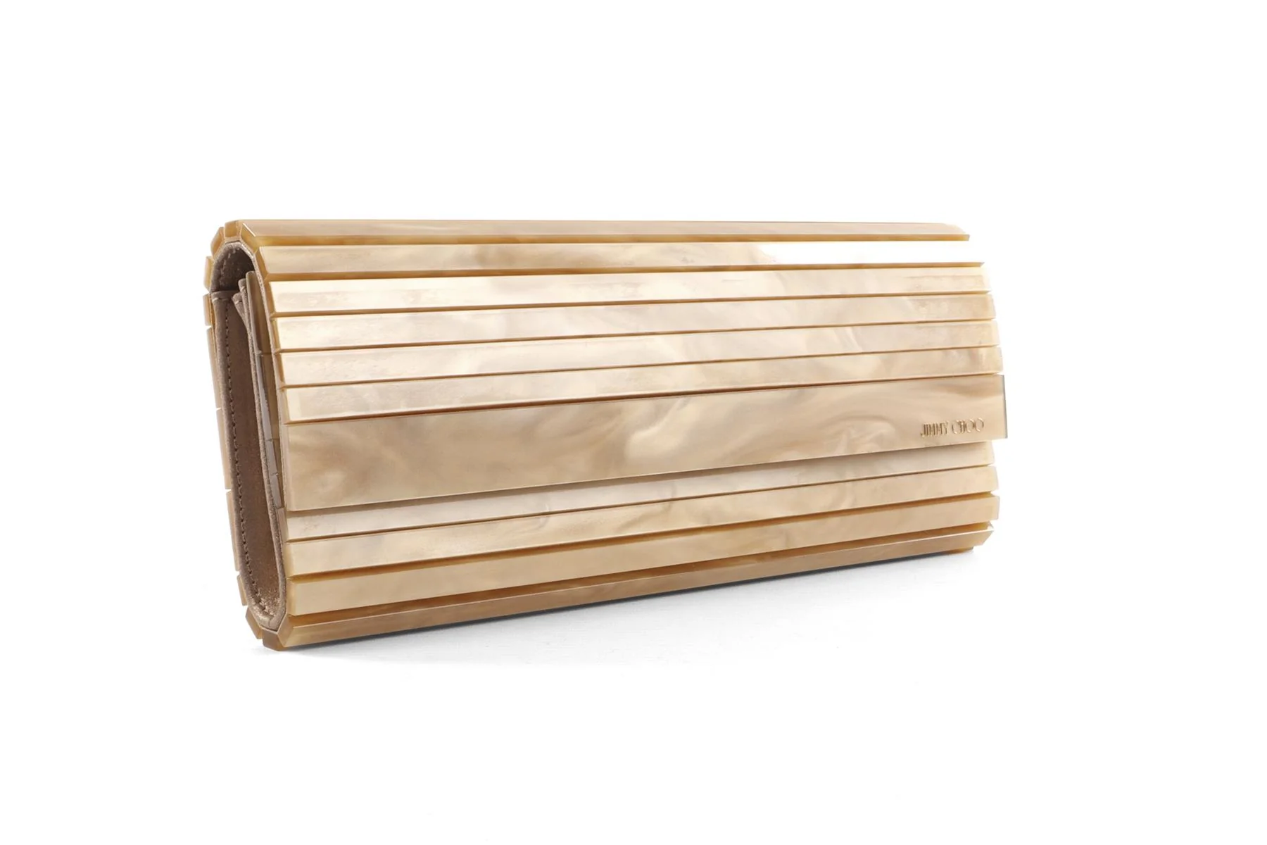 JIMMY CHOO GOLD ACETATE CLUTCH - Image 4