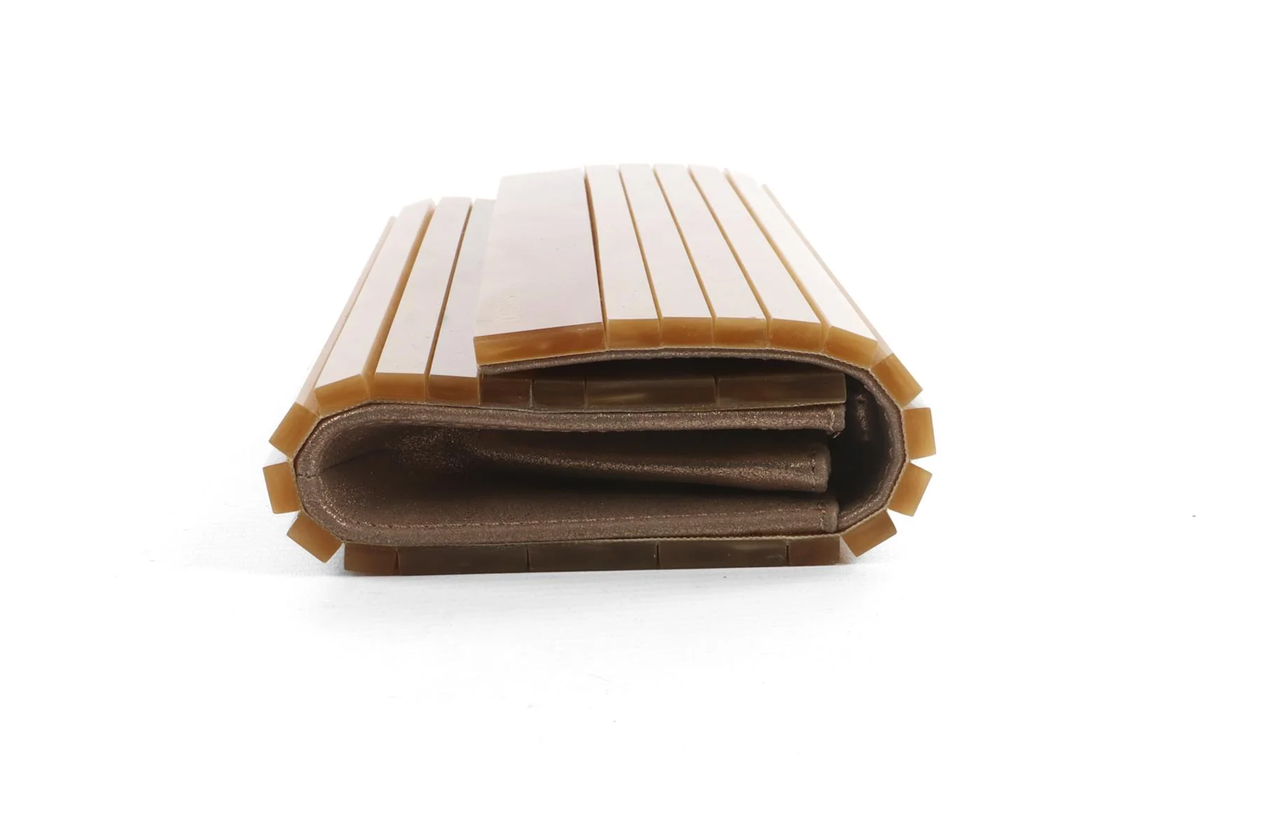 JIMMY CHOO GOLD ACETATE CLUTCH - Image 6