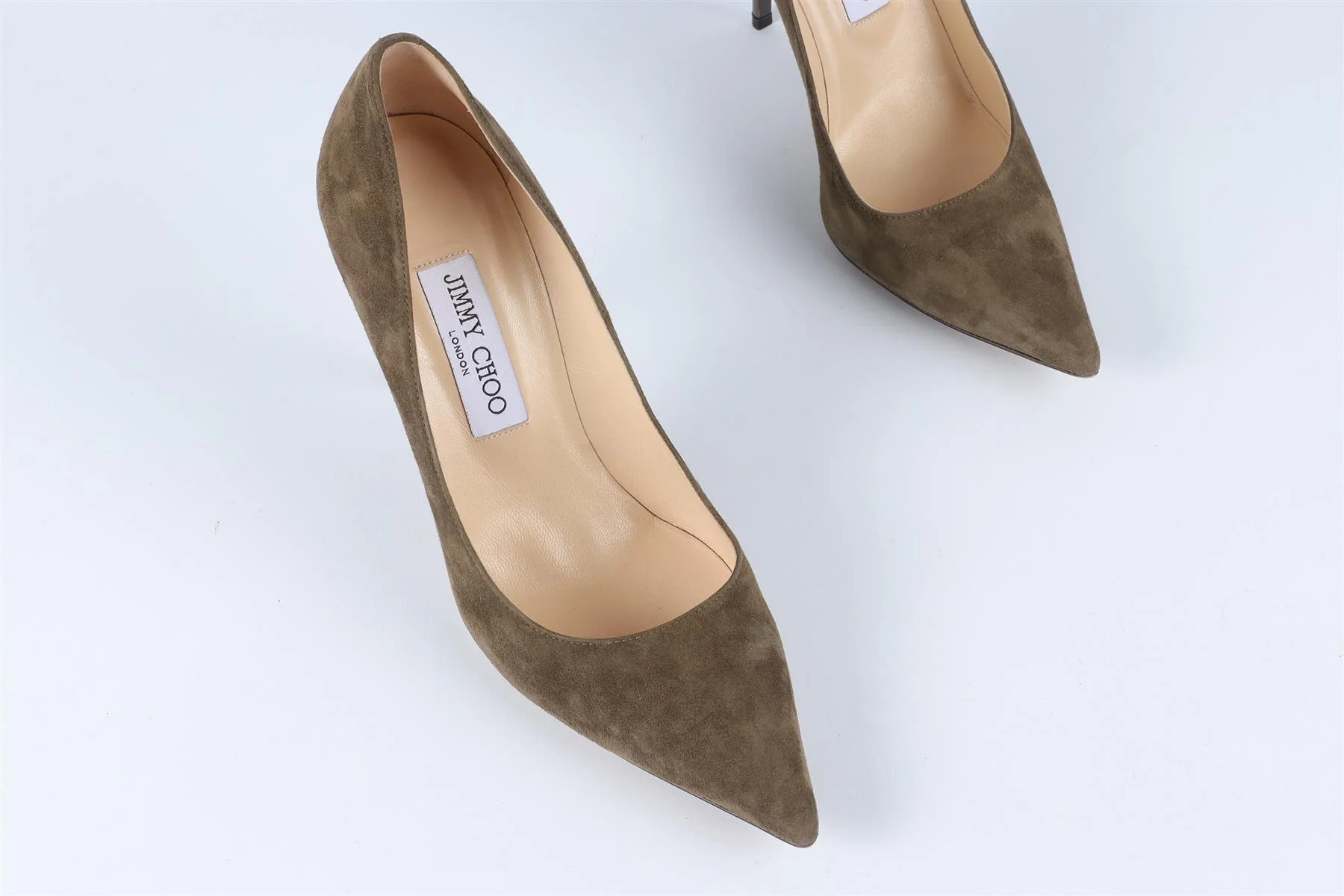 JIMMY CHOO GREEN SUEDE PUMPS EU 38.5 UK 5.5 US 8.5 - Image 4