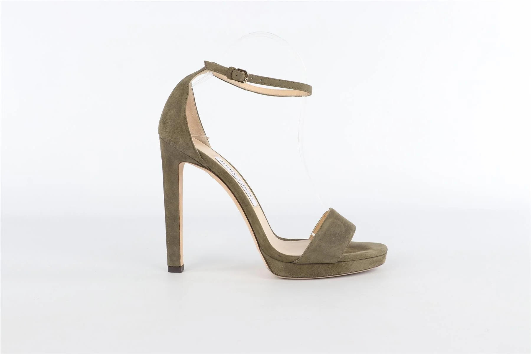 JIMMY CHOO GREEN SUEDE SANDALS EU 38 UK 5 US 8 - Image 2