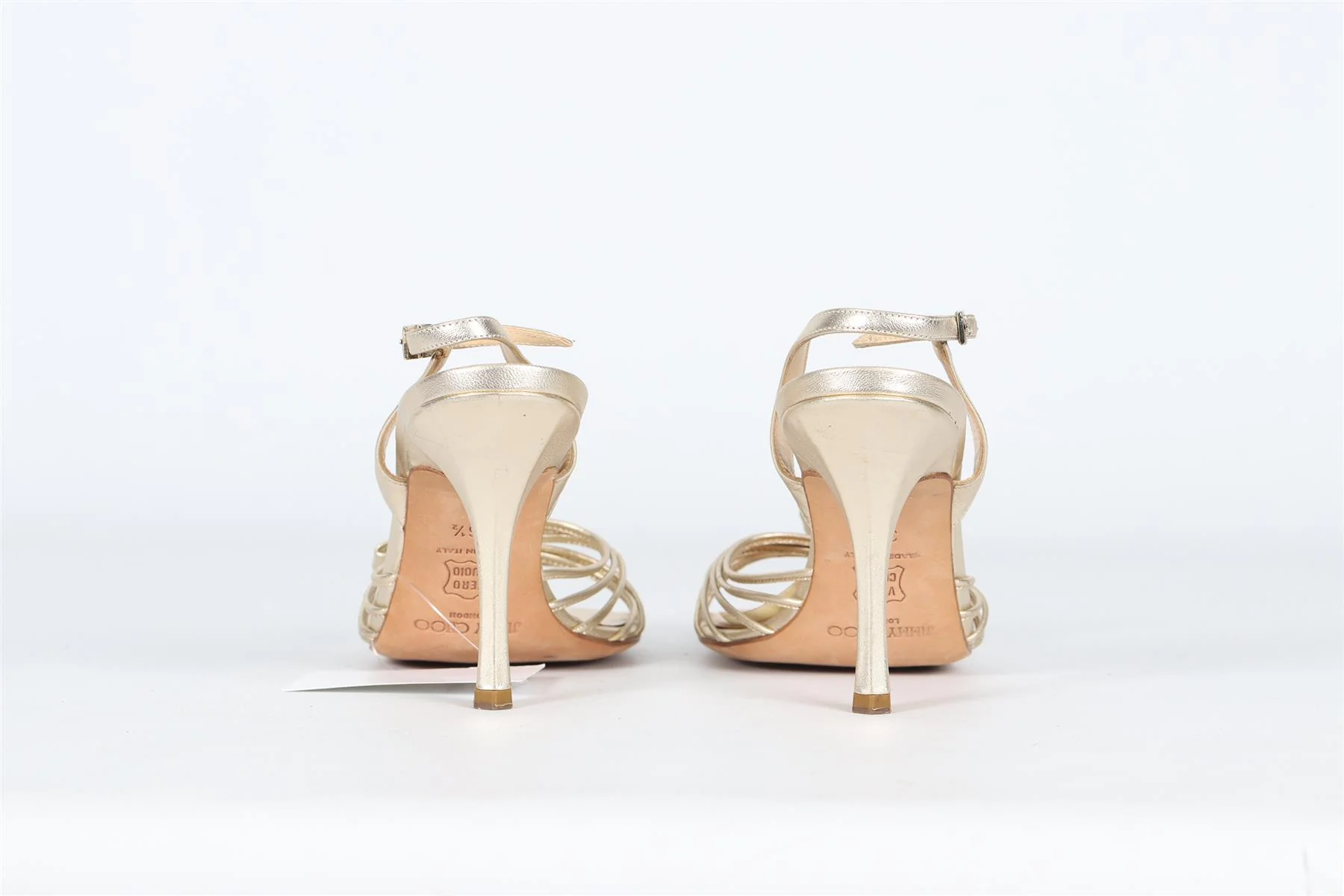 JIMMY CHOO LEATHER SANDALS EU 36.5 UK 3.5 US 6.5 - Image 4