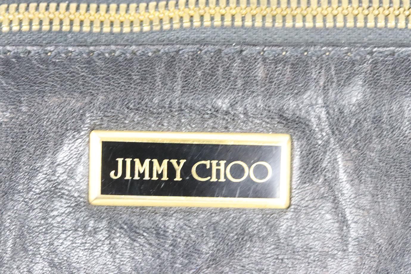 JIMMY CHOO MARIN LEATHER CLUTCH - Image 9