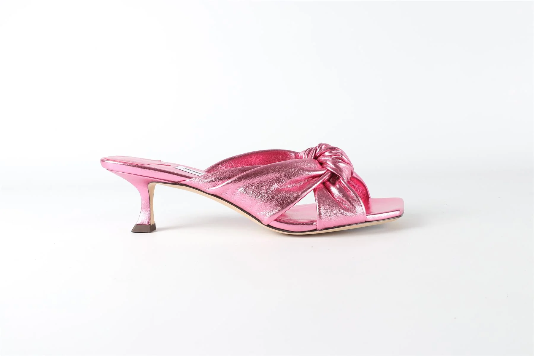 JIMMY CHOO PINK AVENUE LEATHER SANDALS EU 38 UK 5 US 8 - Image 2