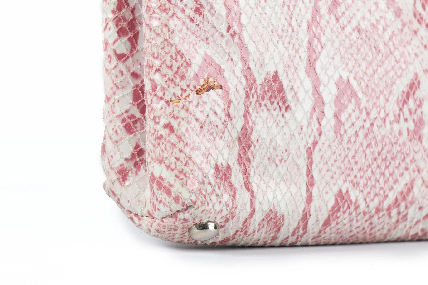 JIMMY CHOO PINK NUBUCK CLUTCH - Image 10