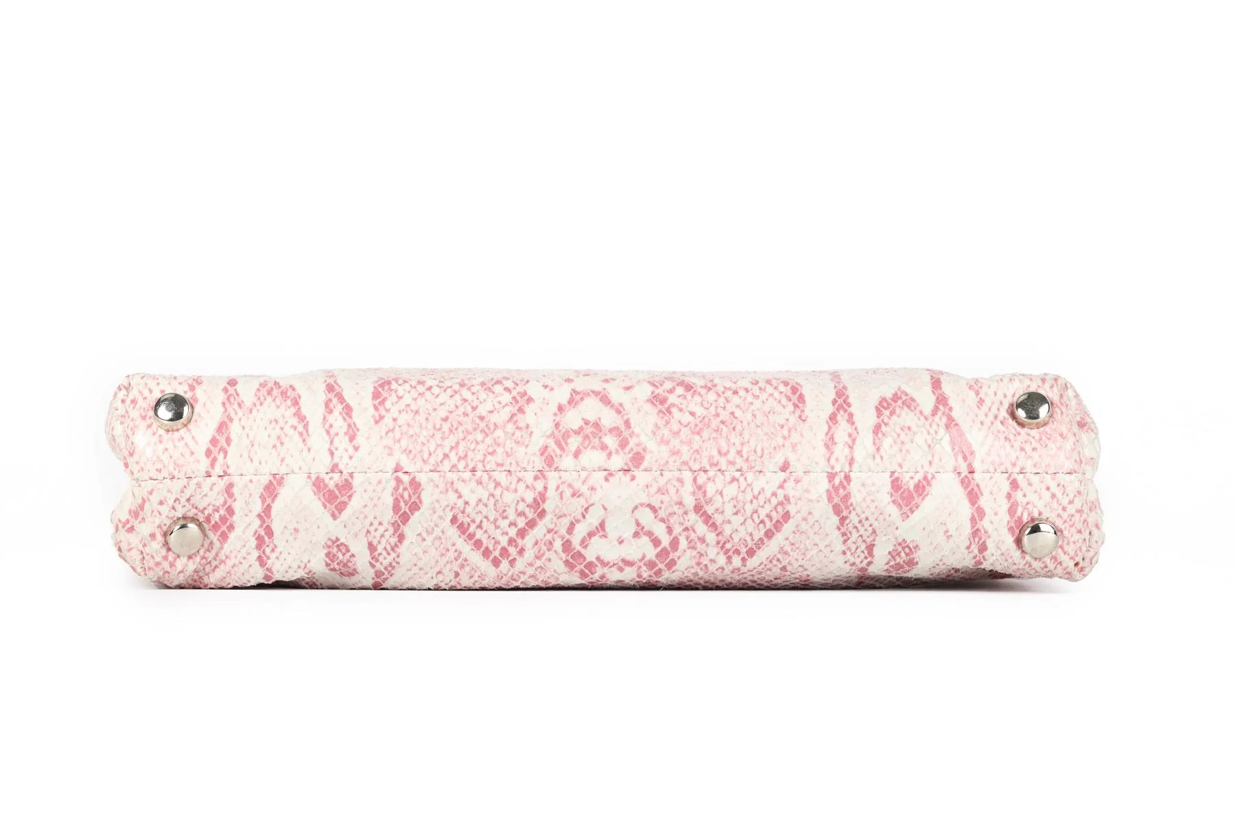 JIMMY CHOO PINK NUBUCK CLUTCH - Image 7
