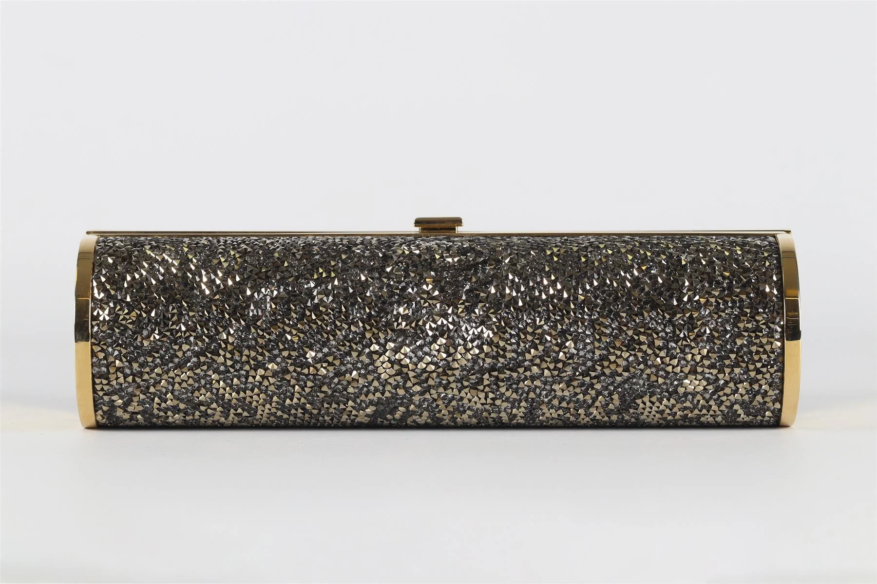 JIMMY CHOO SILVER CRYSTAL AND METAL CLUTCH - Image 2