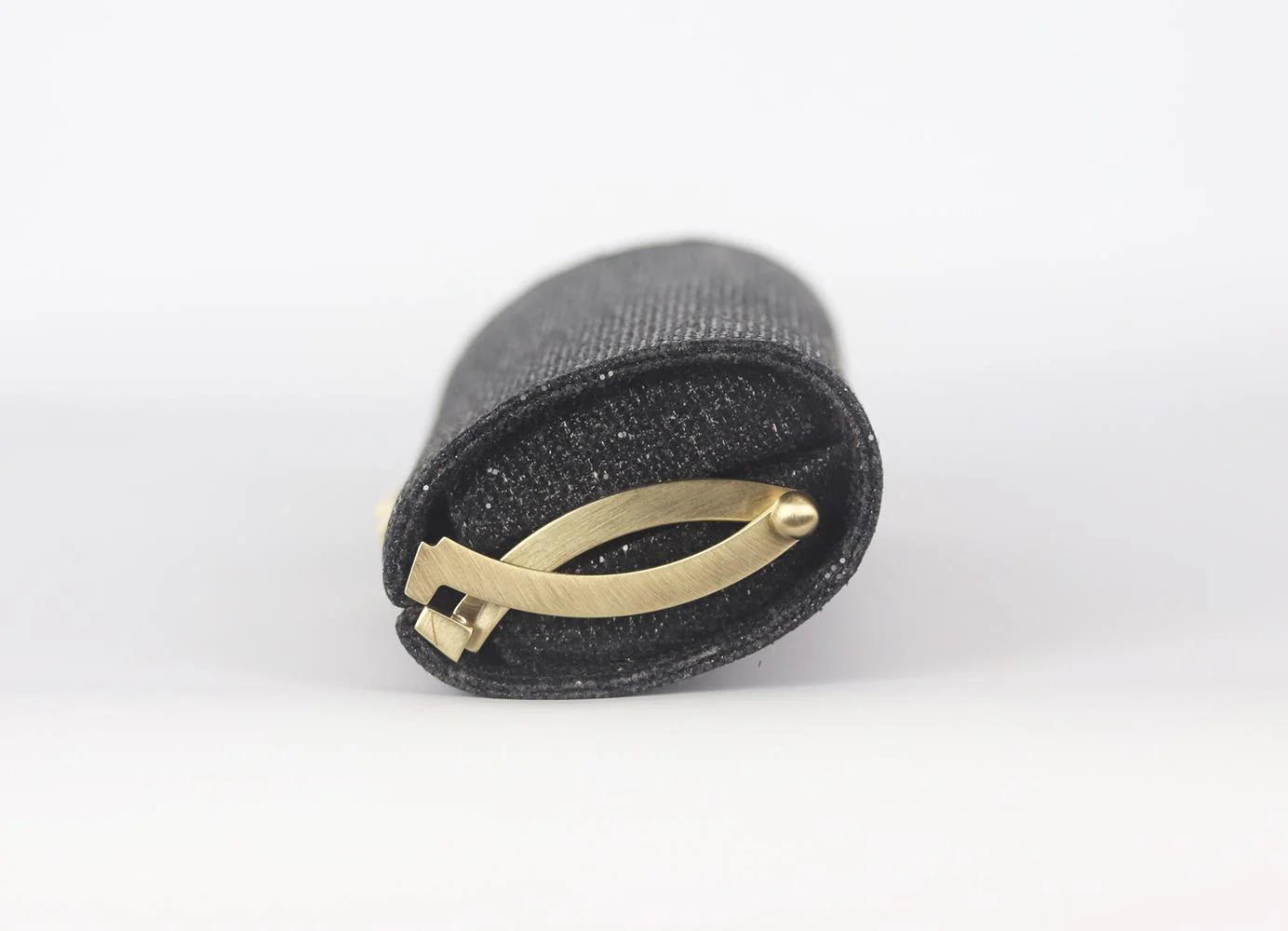 JIMMY CHOO TUBE GLITTER TWILL CLUTCH - Image 3