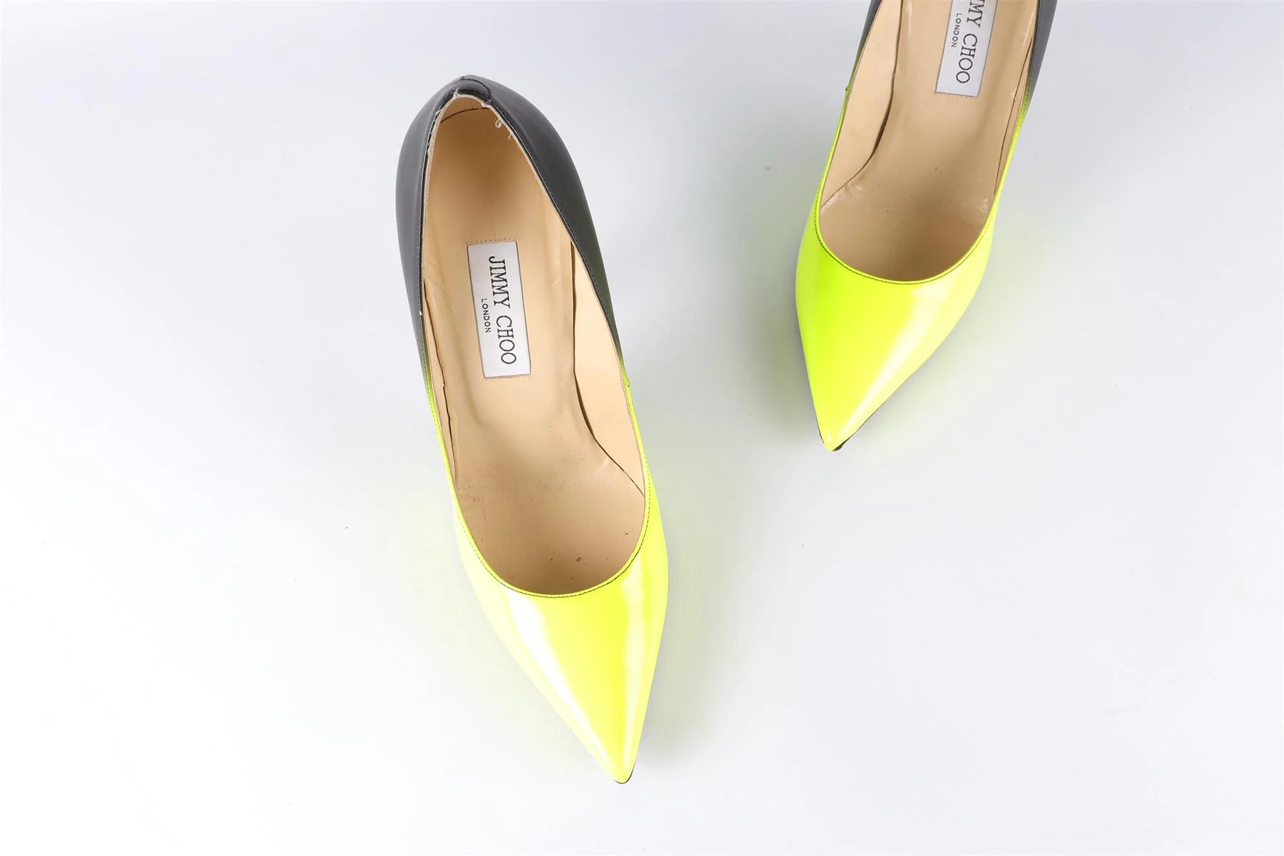 JIMMY CHOO YELLOW LEATHER PUMPS EU 40 UK 7 US 10 - Image 4