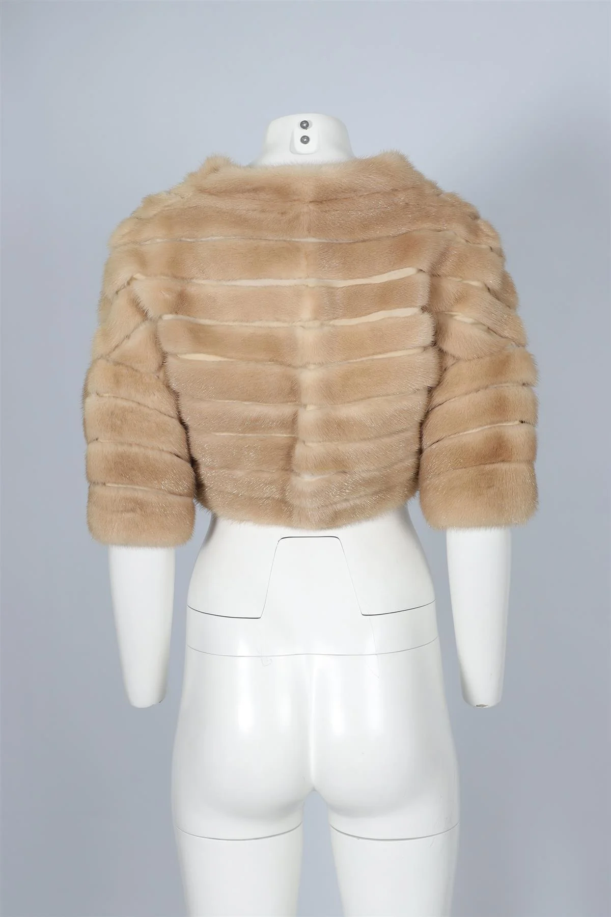 JITROIS BROWN MINK FUR JACKET SMALL - Image 4