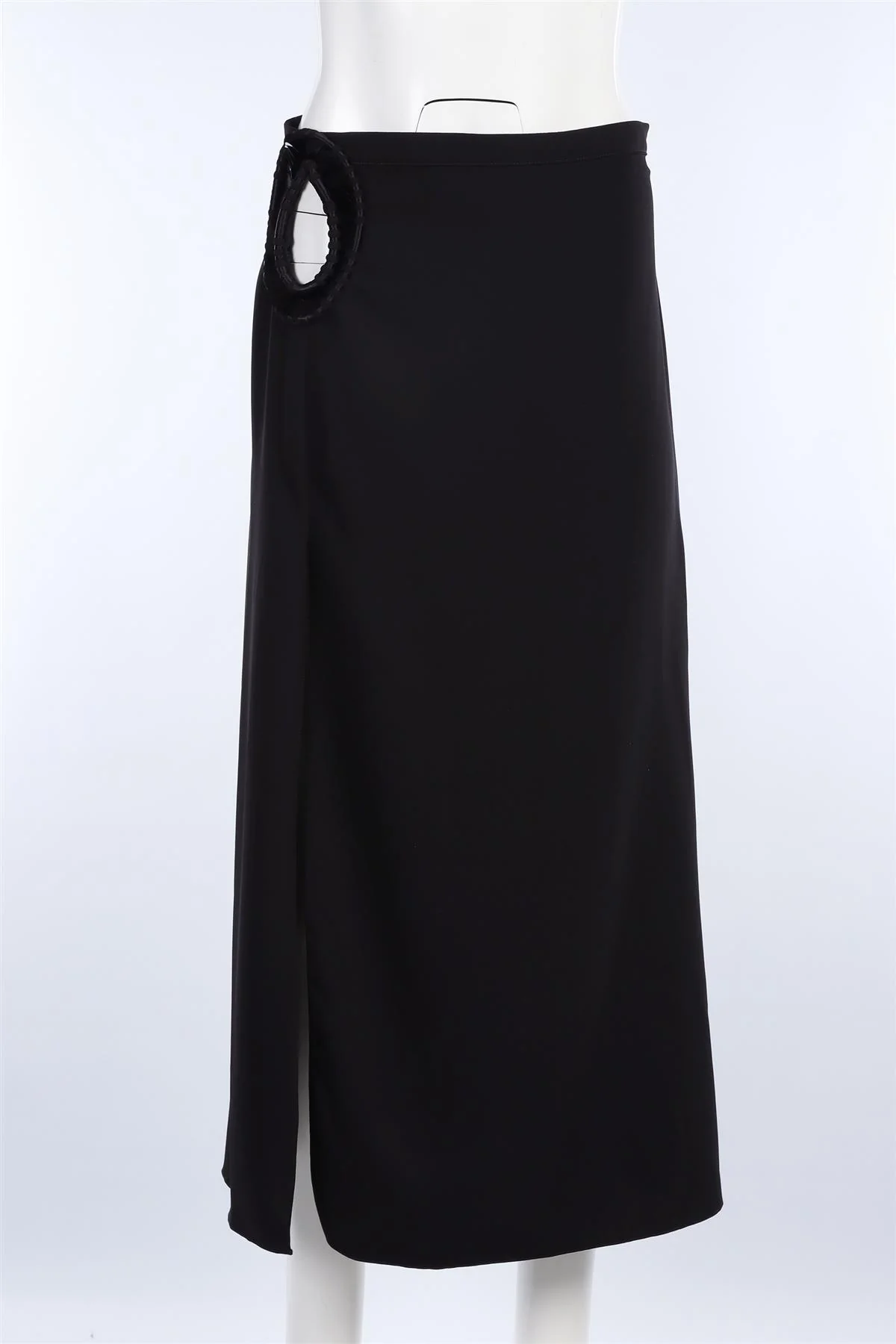 JOHANNA ORTIZ BLACK CREPE MIDI SKIRT US 4 UK 8 - Image 2