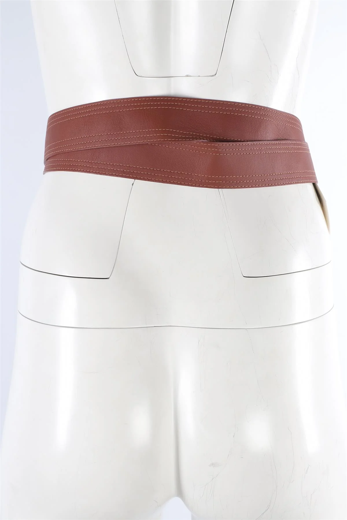 JOHANNA ORTIZ BROWN LEATHER WAIST BELT US 4 UK 8 - Image 10