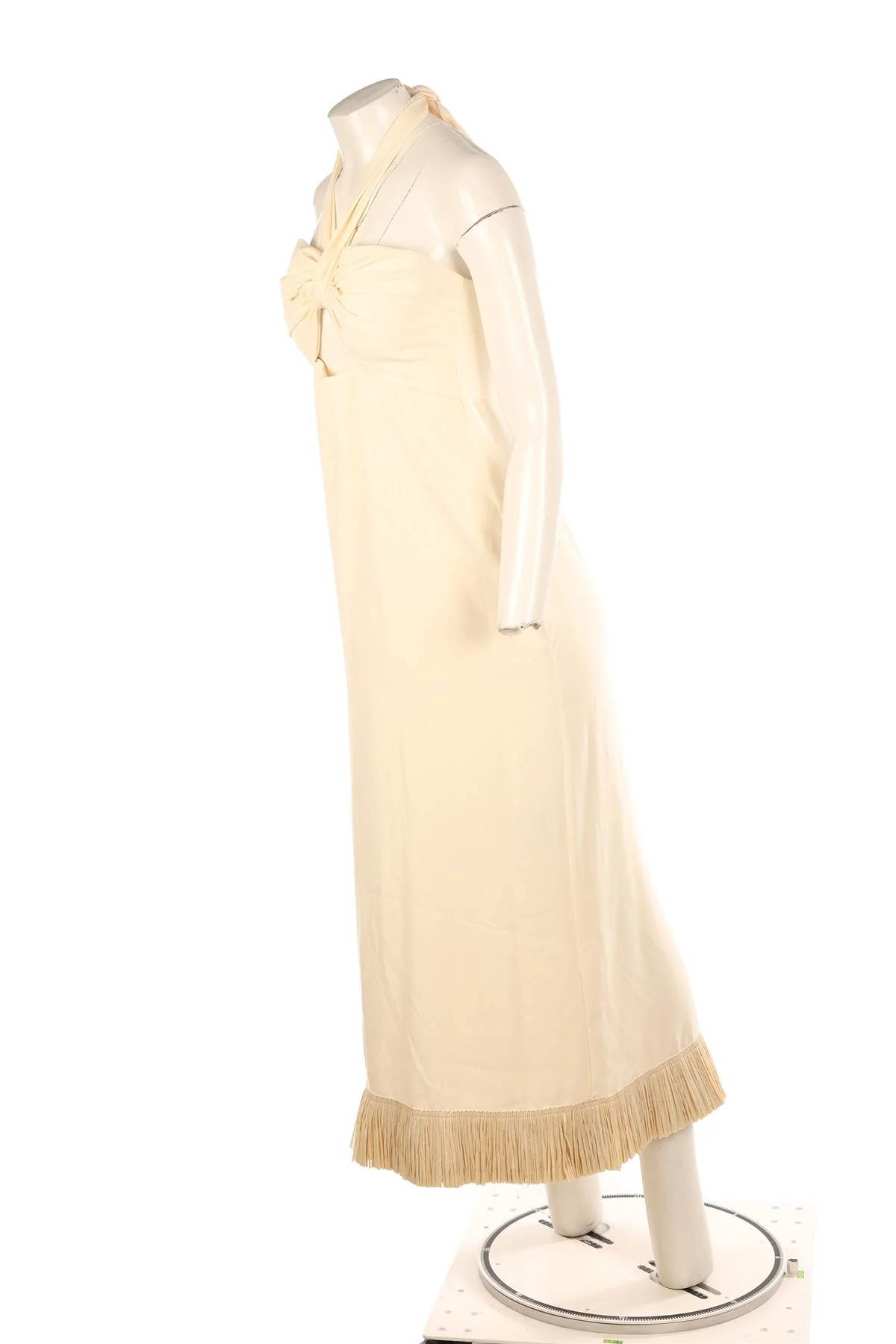 JOHANNA ORTIZ CREAM CREPE MAXI DRESS UK 8 - Image 3
