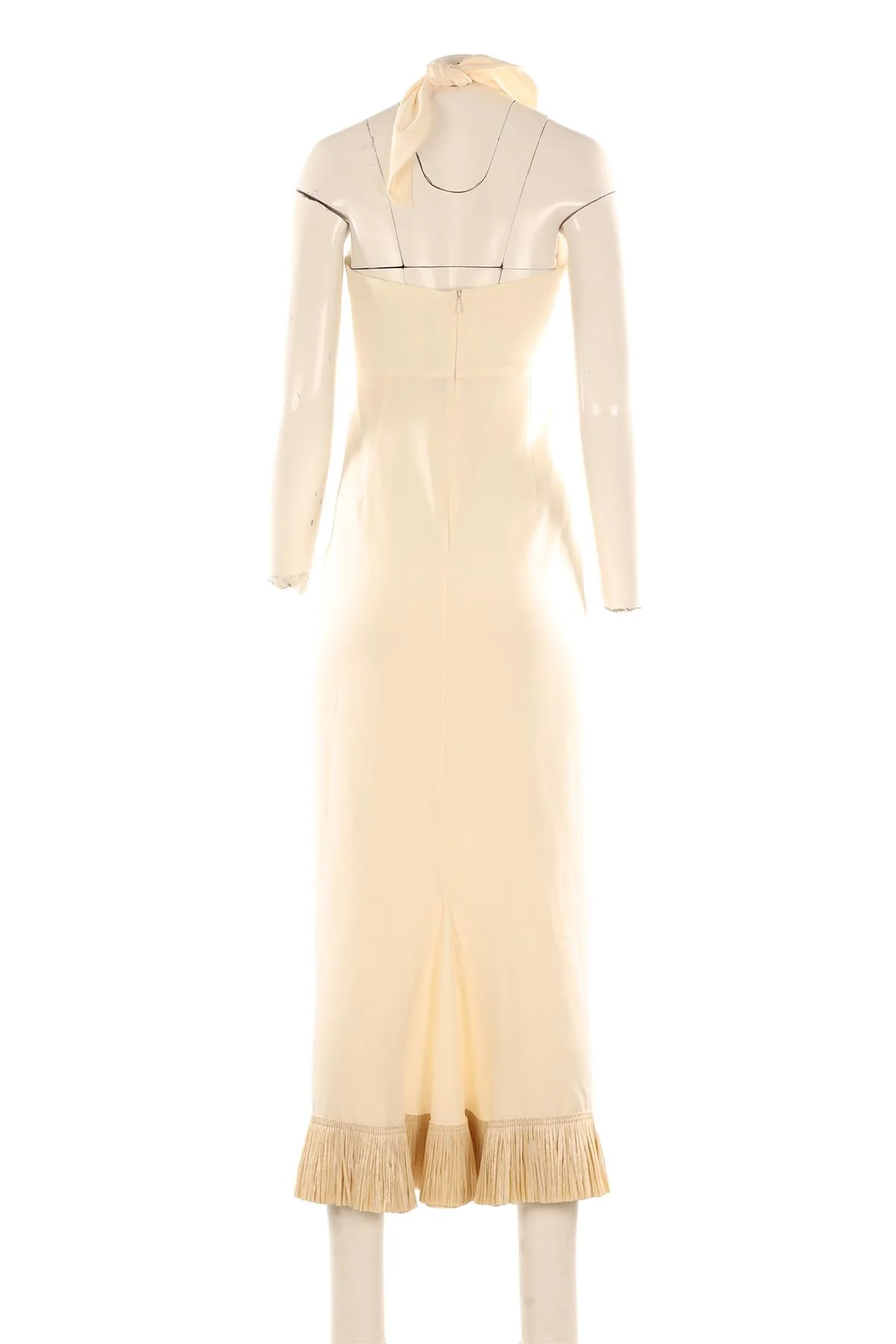JOHANNA ORTIZ CREAM CREPE MAXI DRESS UK 8 - Image 4