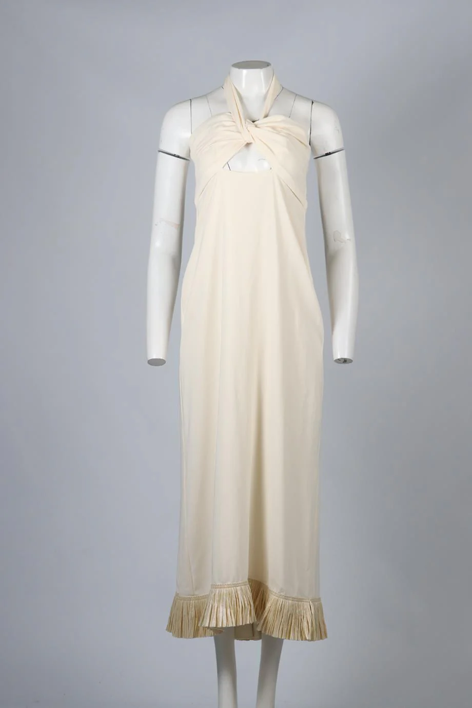 JOHANNA ORTIZ FRINGED CREPE MAXI DRESS US 8 UK 12 - Image 2