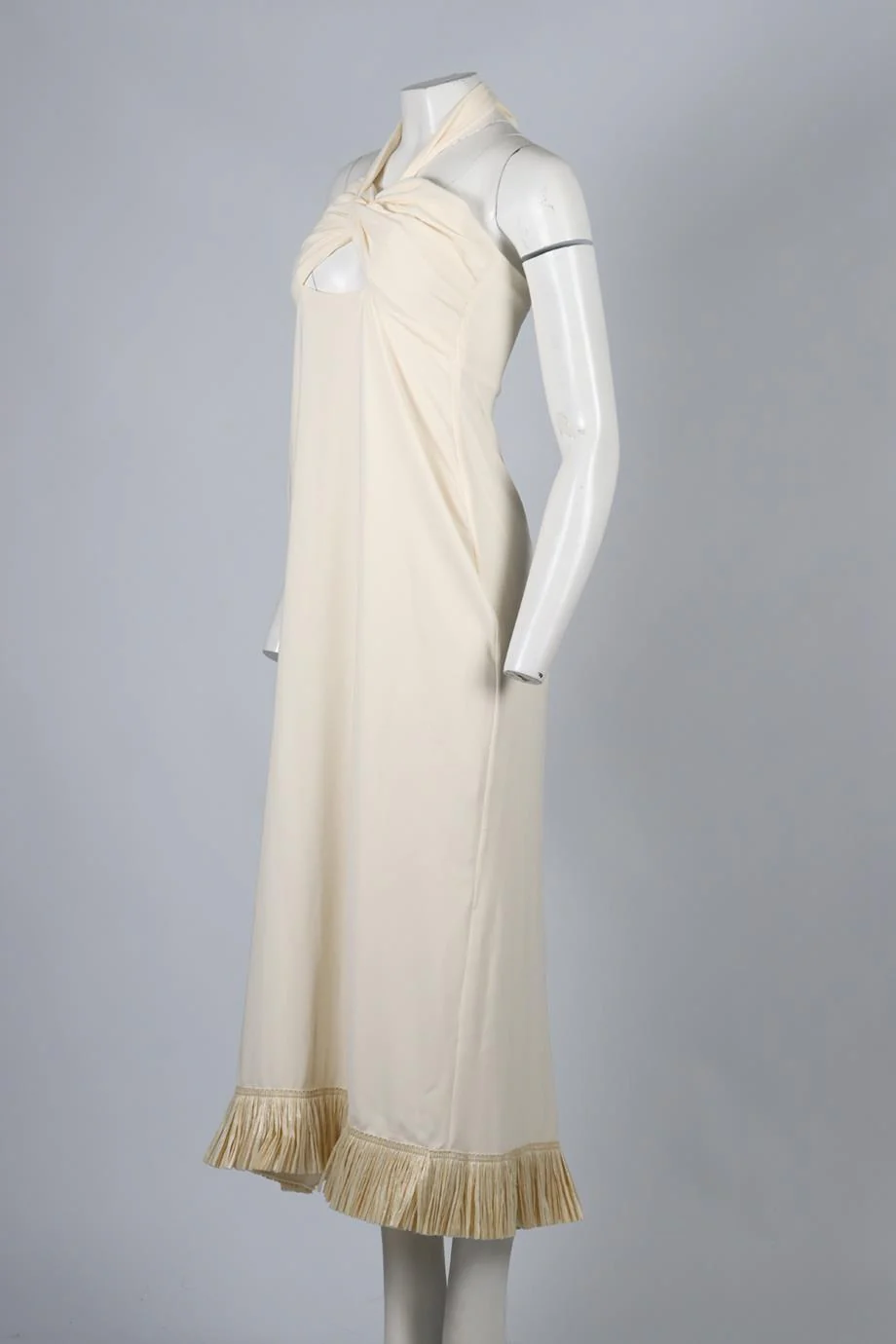 JOHANNA ORTIZ FRINGED CREPE MAXI DRESS US 8 UK 12 - Image 3