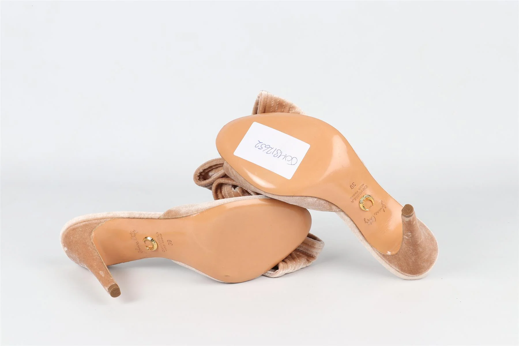 JOHANNA ORTIZ NUDE VELVET MULES EU 39 UK 6 US 9 - Image 6