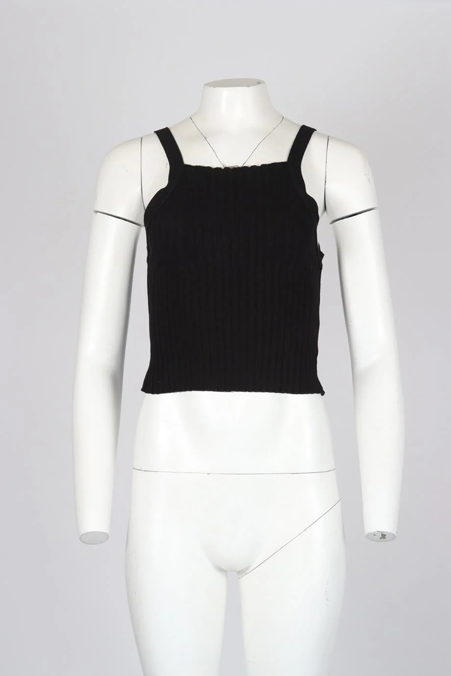 JOHN ELLIOTT CROPPED RIBBED KNIT TOP SMALL - Image 2
